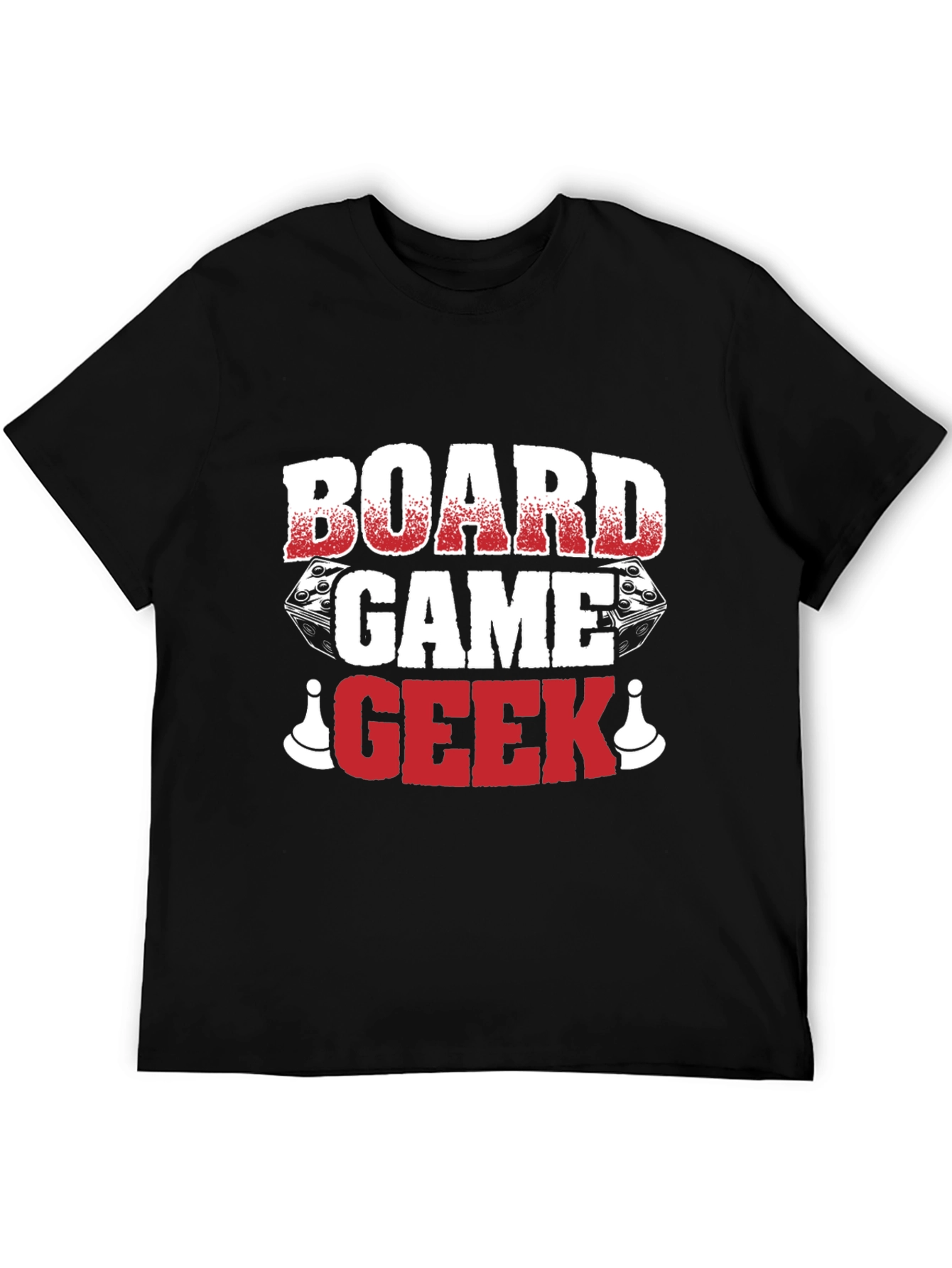Board Game Geek T-Shirt - Dice and Pawn Graphic