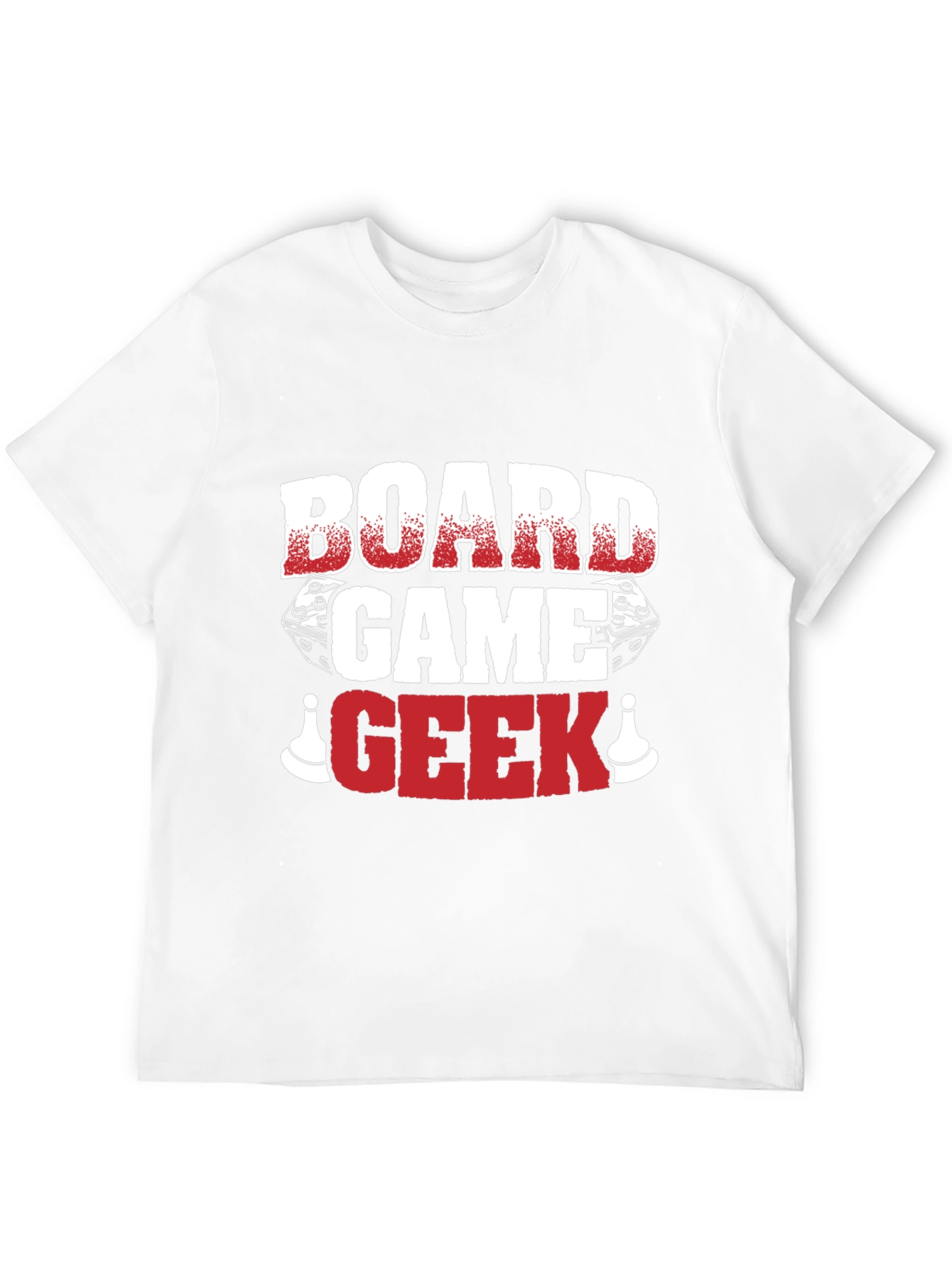 Board Game Geek T-Shirt - Dice and Pawn Graphic