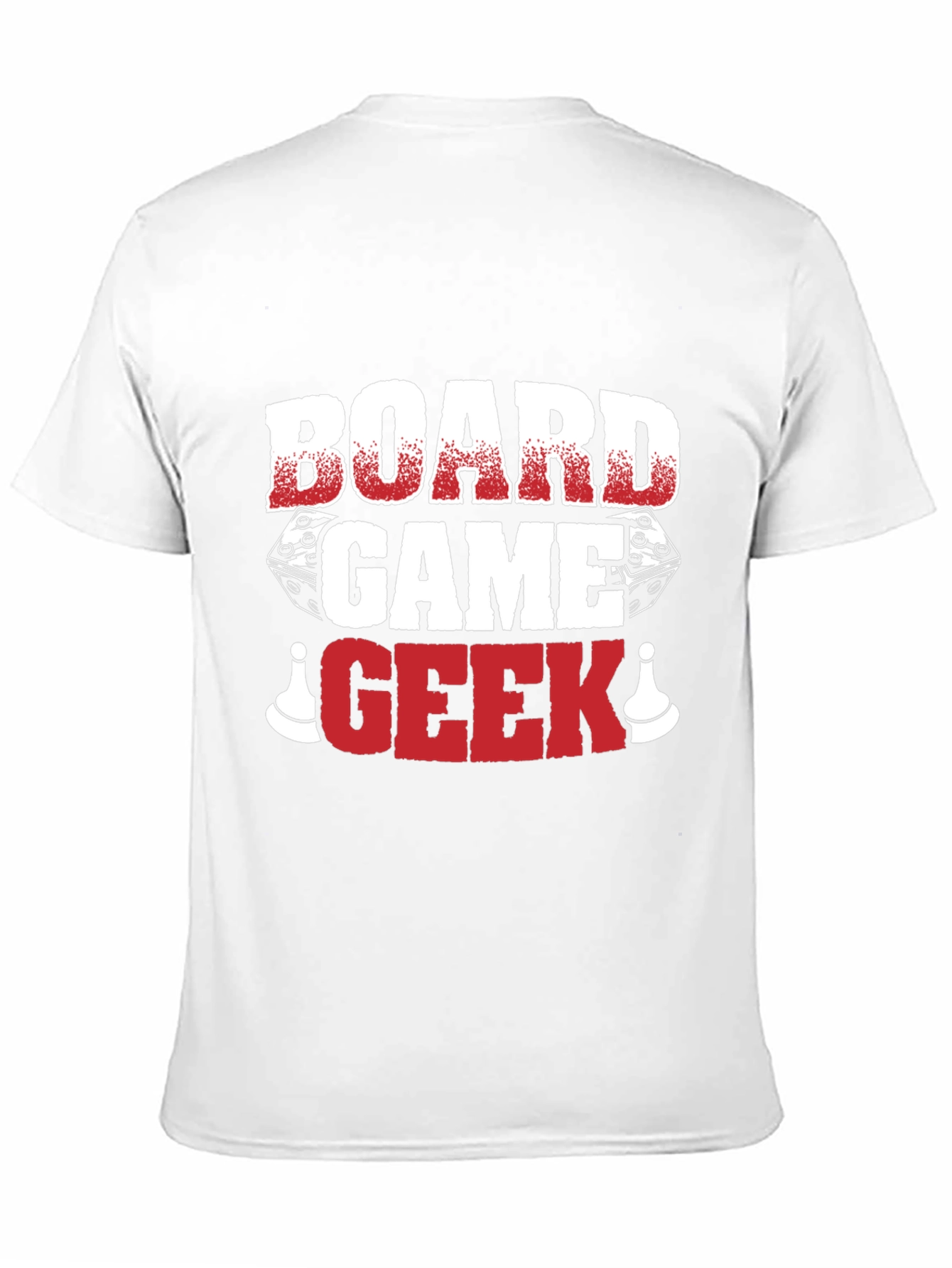 Board Game Geek T-Shirt - Dice and Pawn Graphic