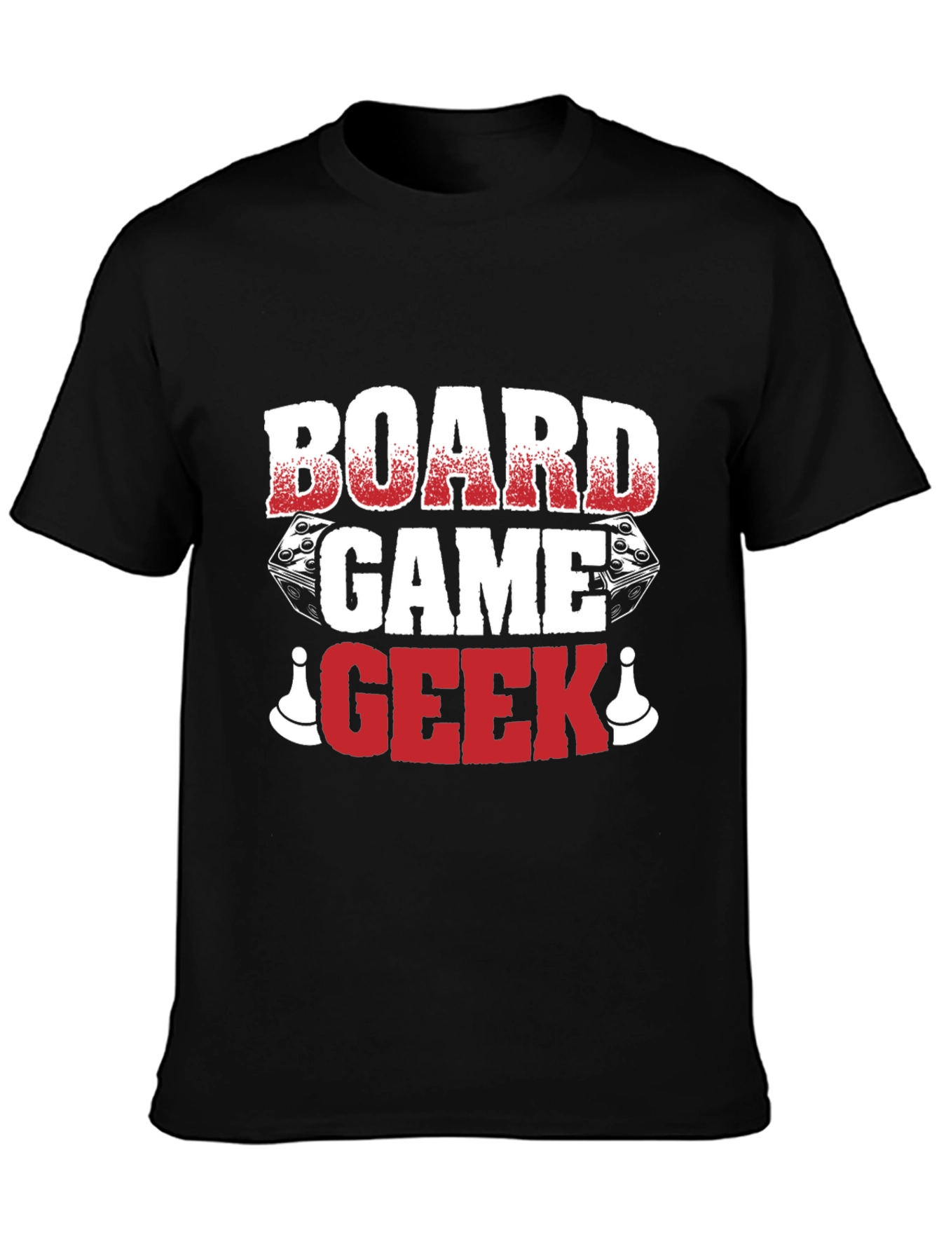 Board Game Geek T-Shirt - Dice and Pawn Graphic