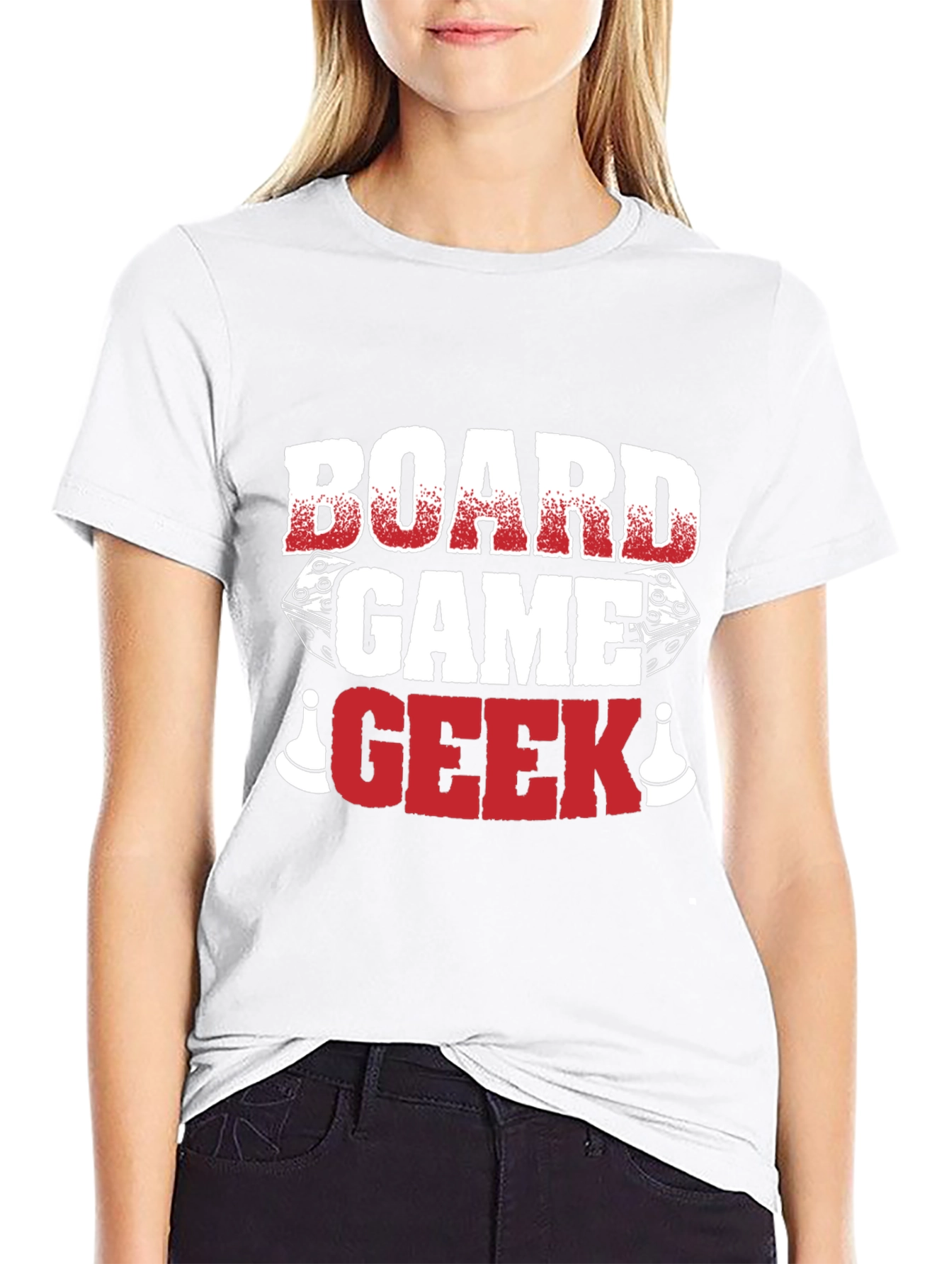 Board Game Geek T-Shirt - Dice and Pawn Graphic