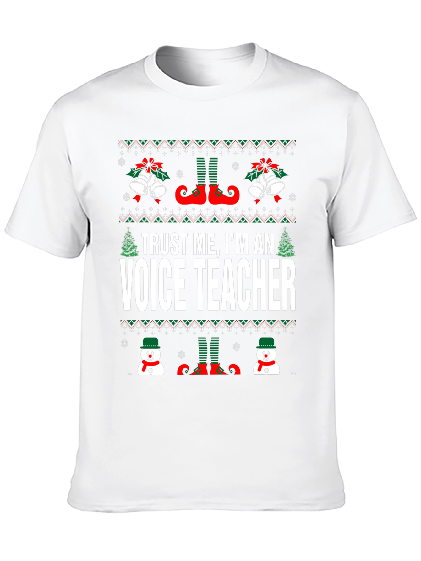 Funny Voice Teacher Christmas T-Shirt