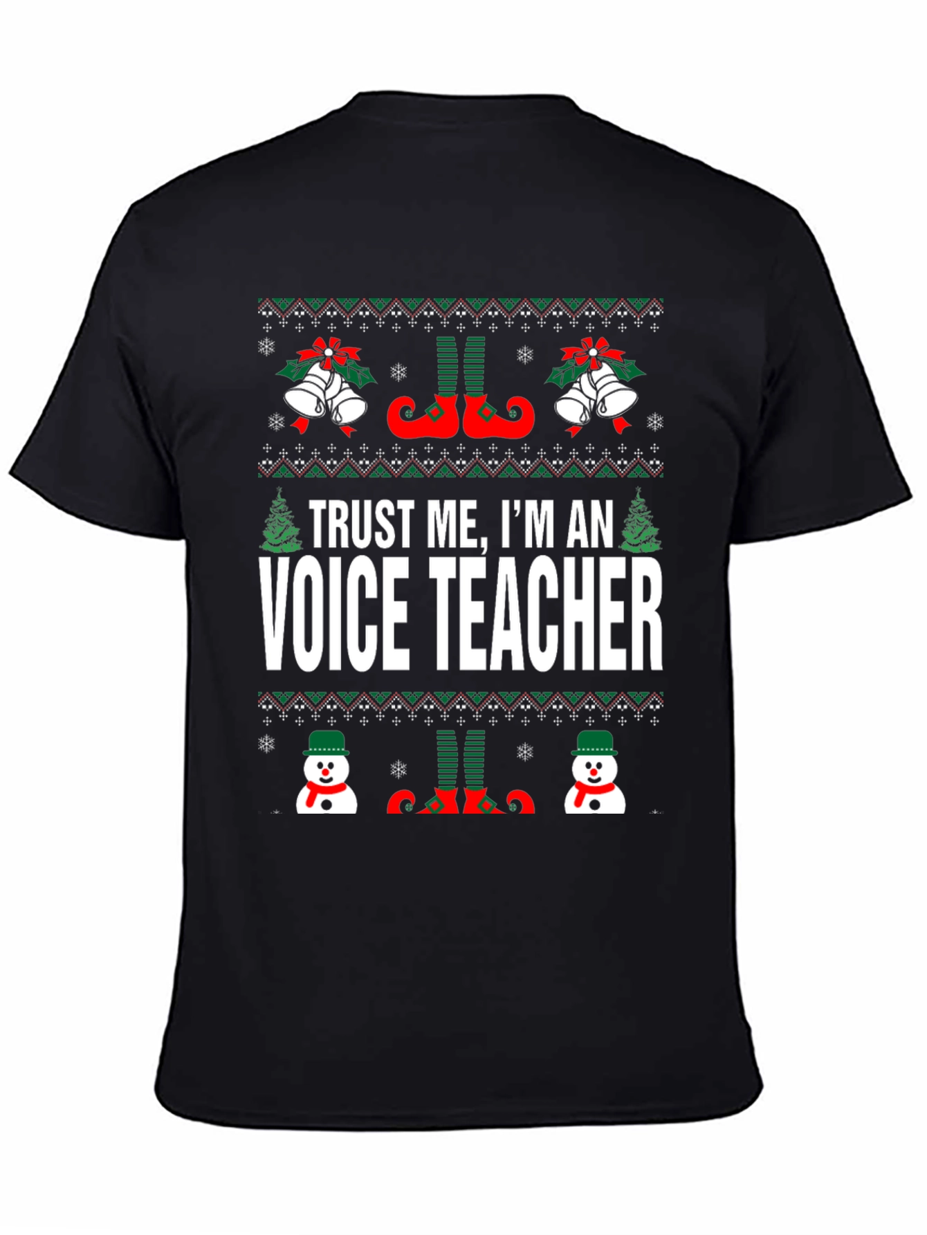 Funny Voice Teacher Christmas T-Shirt