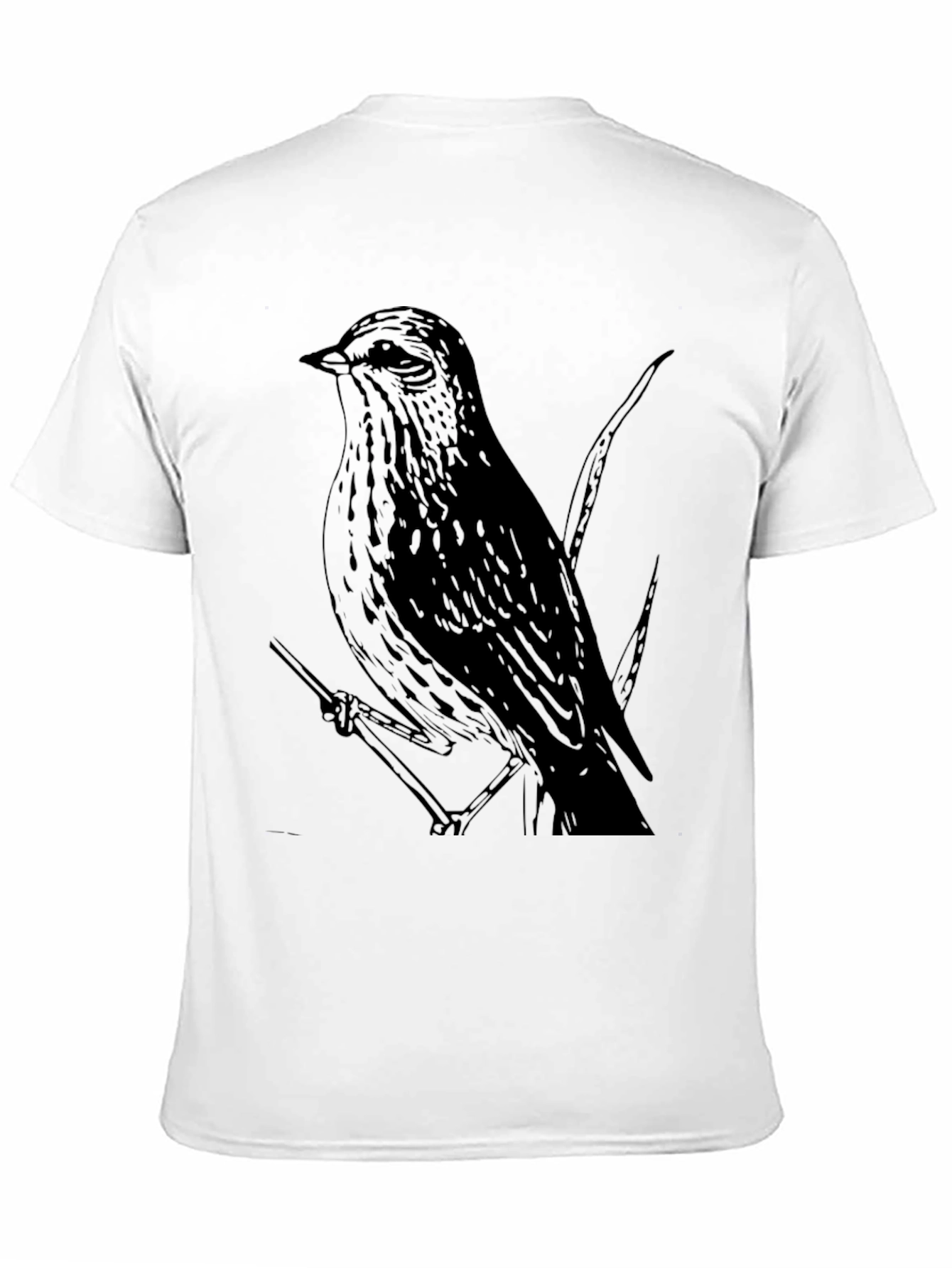 Bird Graphic Tee - Mens Black T-Shirt