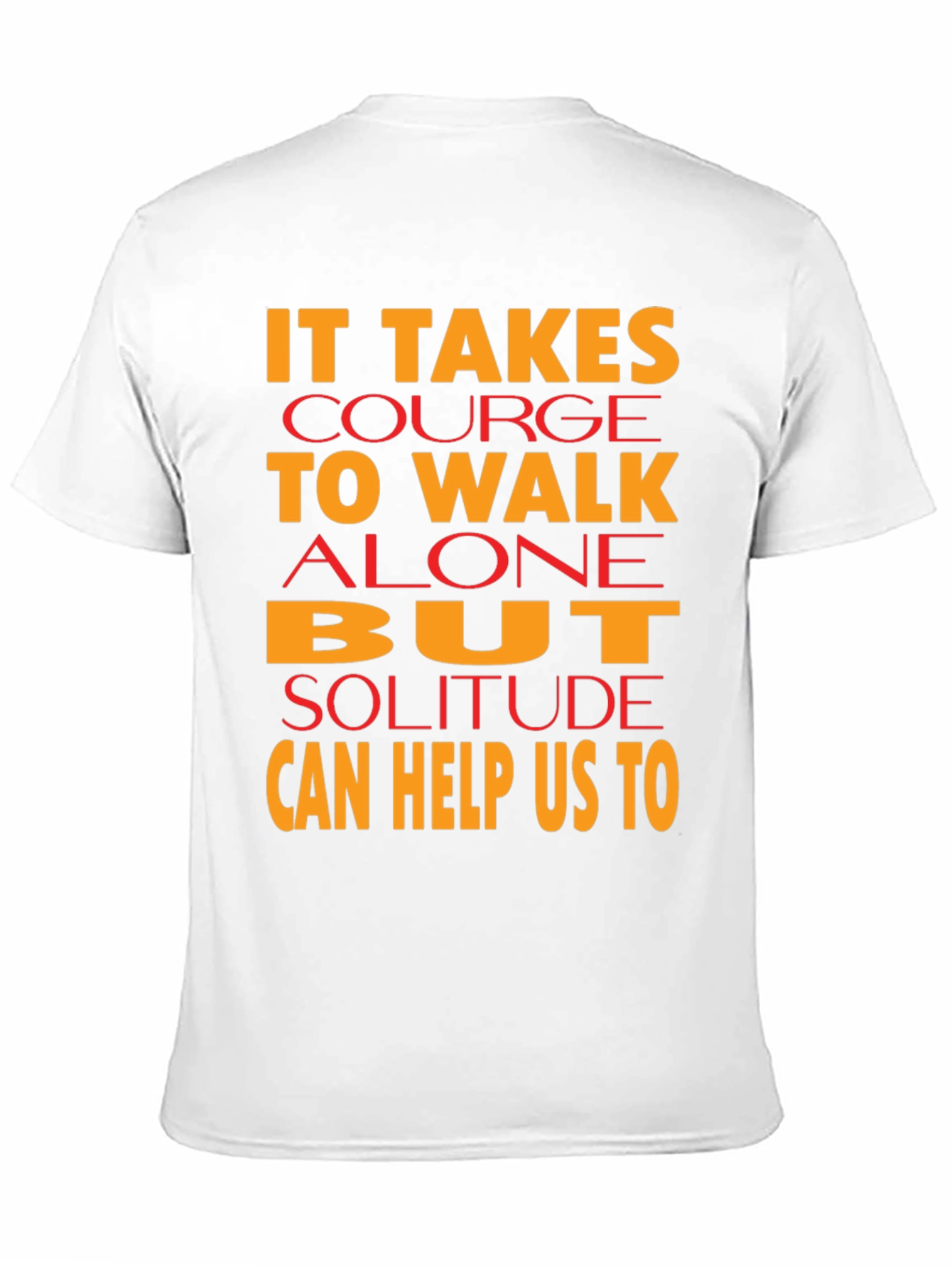 Courage to Walk Alone Graphic Tee - Black