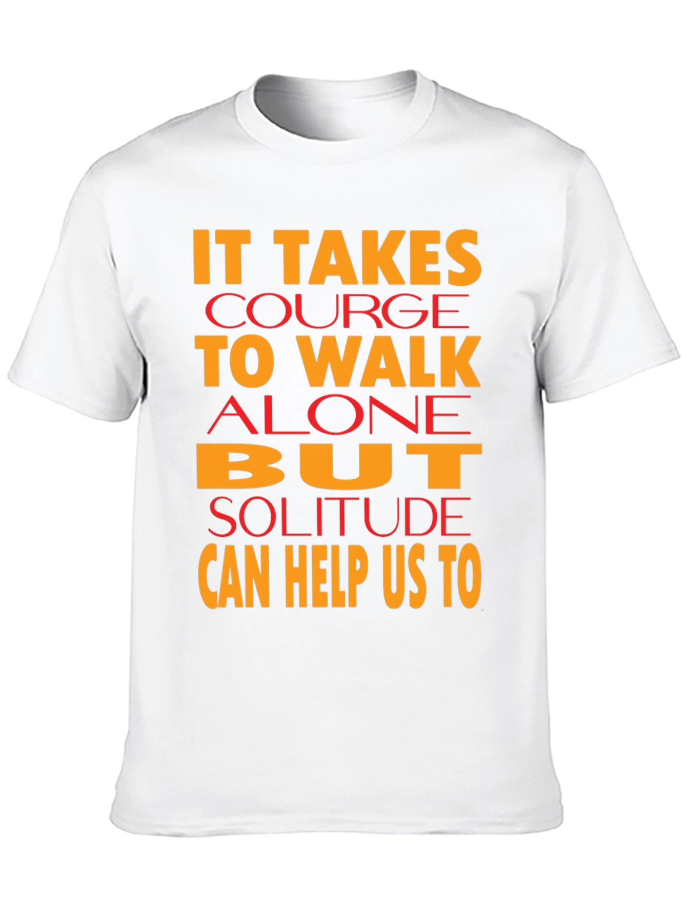 Courage to Walk Alone Graphic Tee - Black