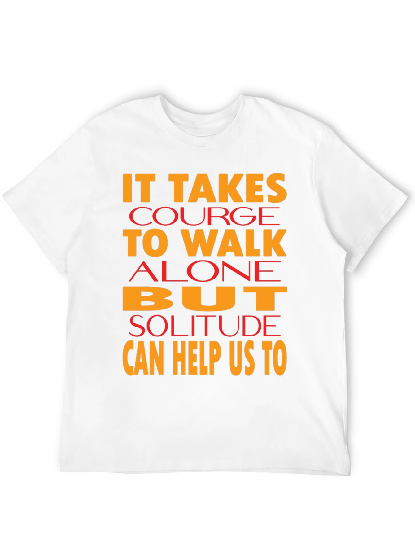 Courage to Walk Alone Graphic Tee - Black