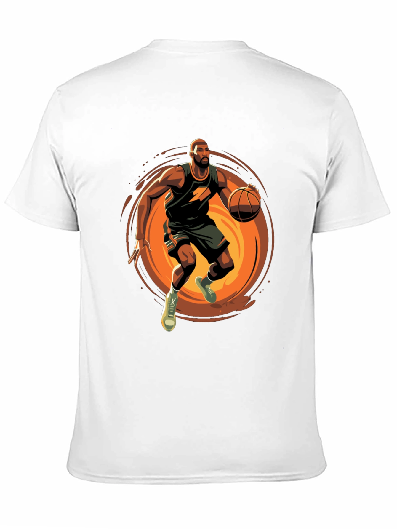 Basketball Player Graphic Tee - Black