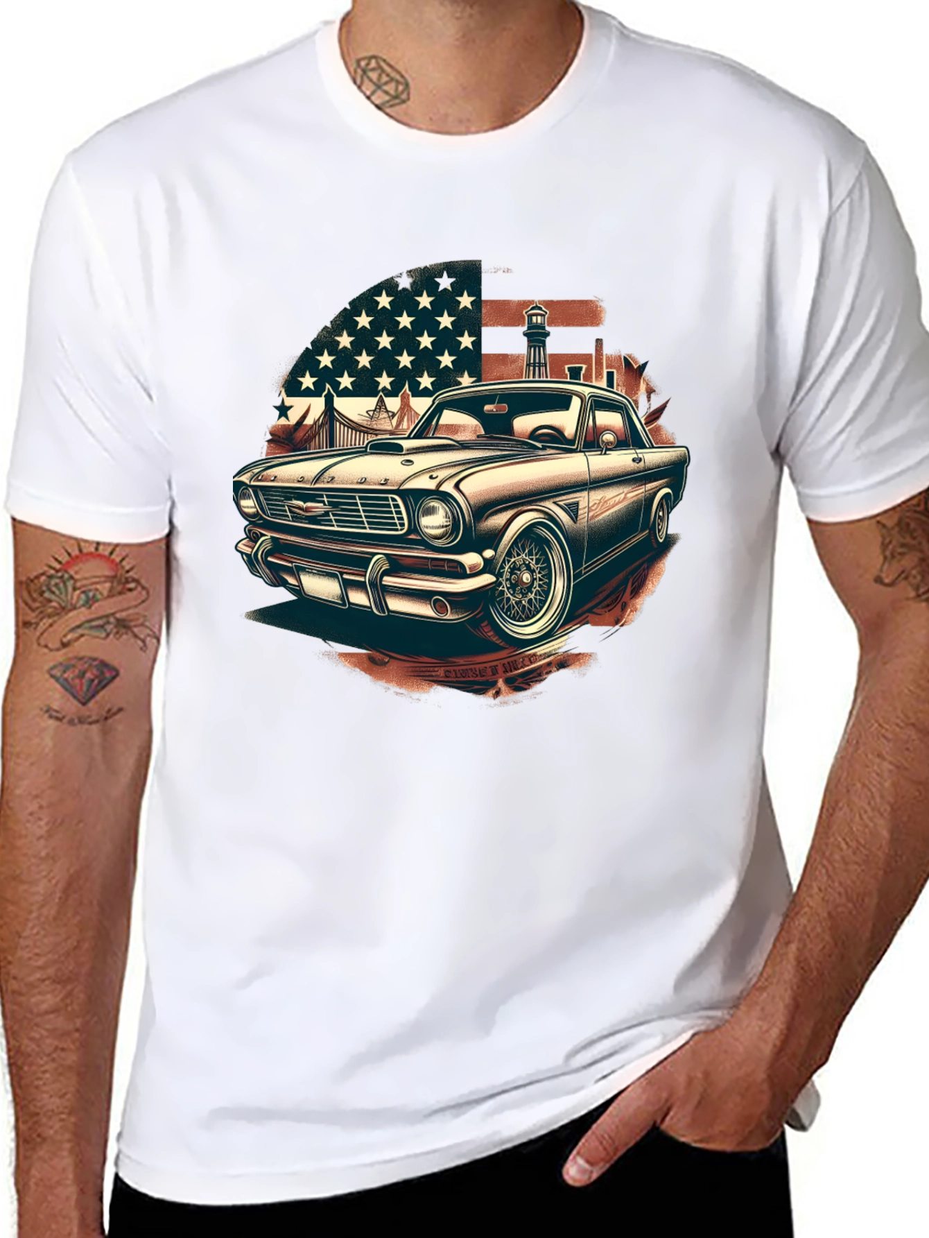 Retro American Classic Car T-Shirt