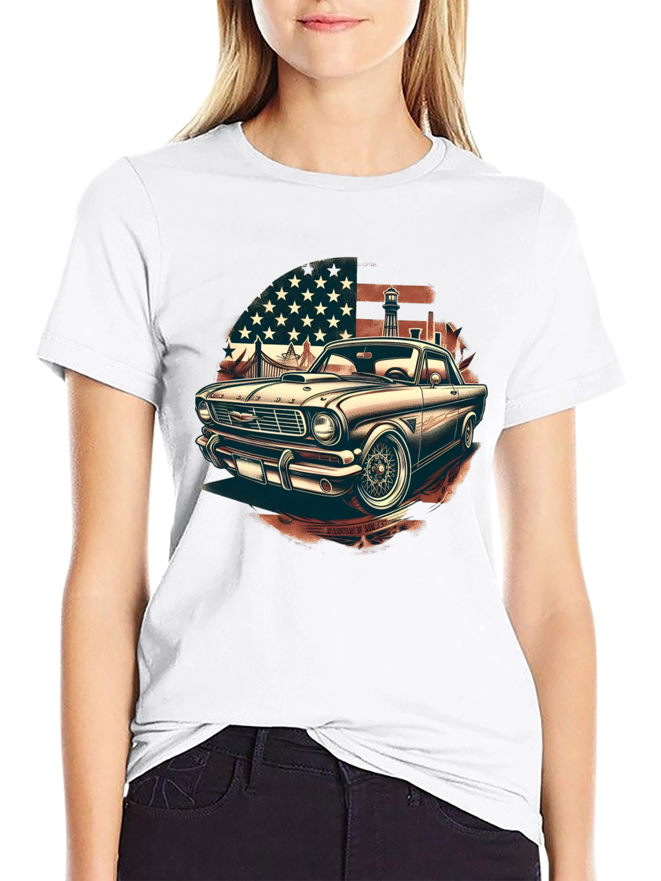 Retro American Classic Car T-Shirt