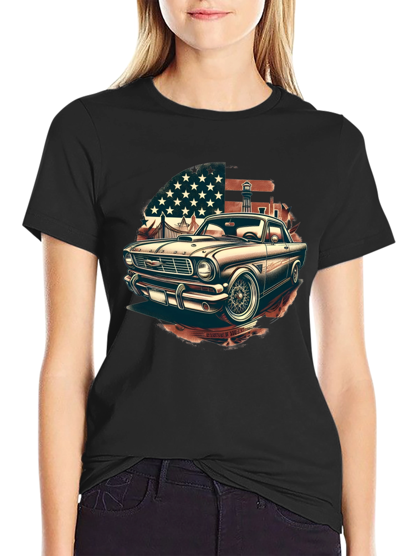 Retro American Classic Car T-Shirt