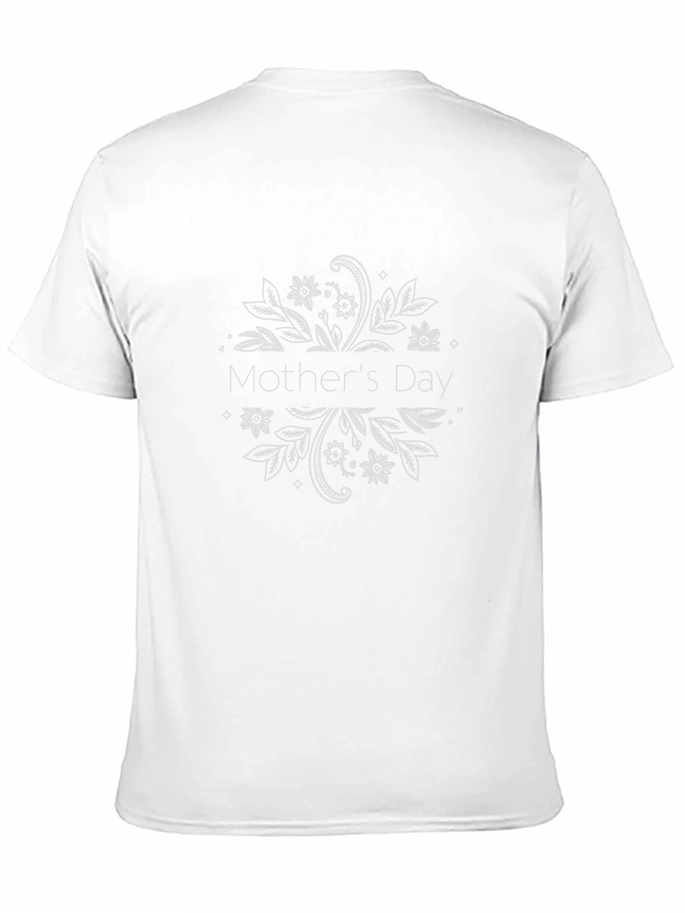 Mothers Day Floral T-Shirt - Black