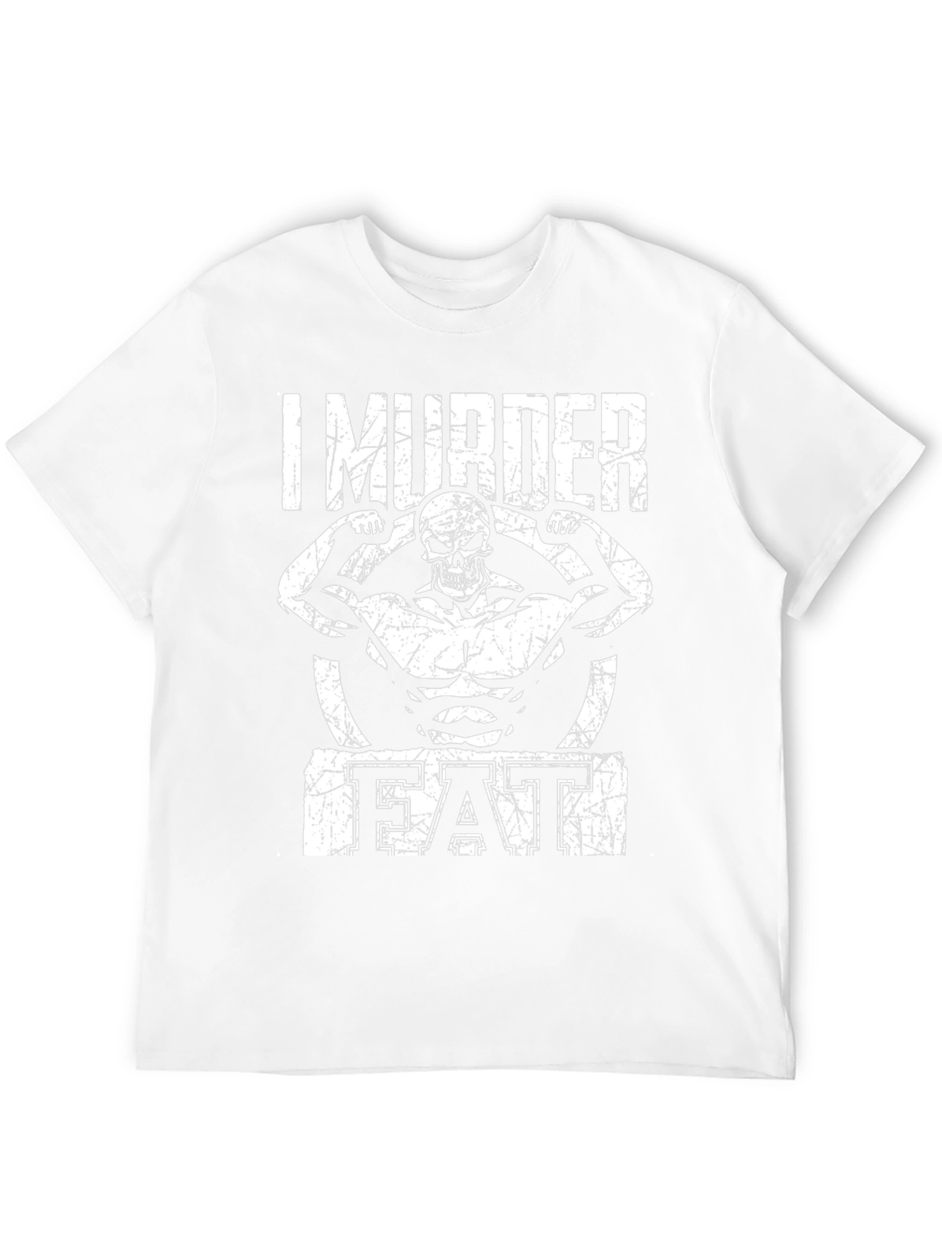 I Murder Fat Skull Gym T-Shirt