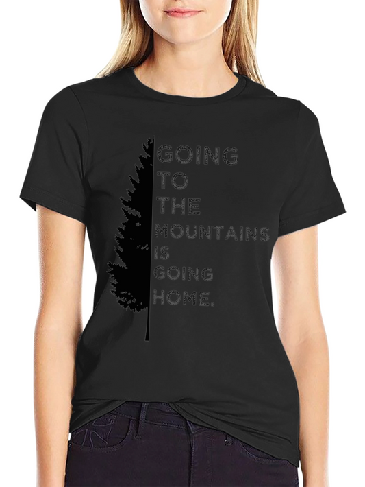Mens Black Graphic Tree T-Shirt