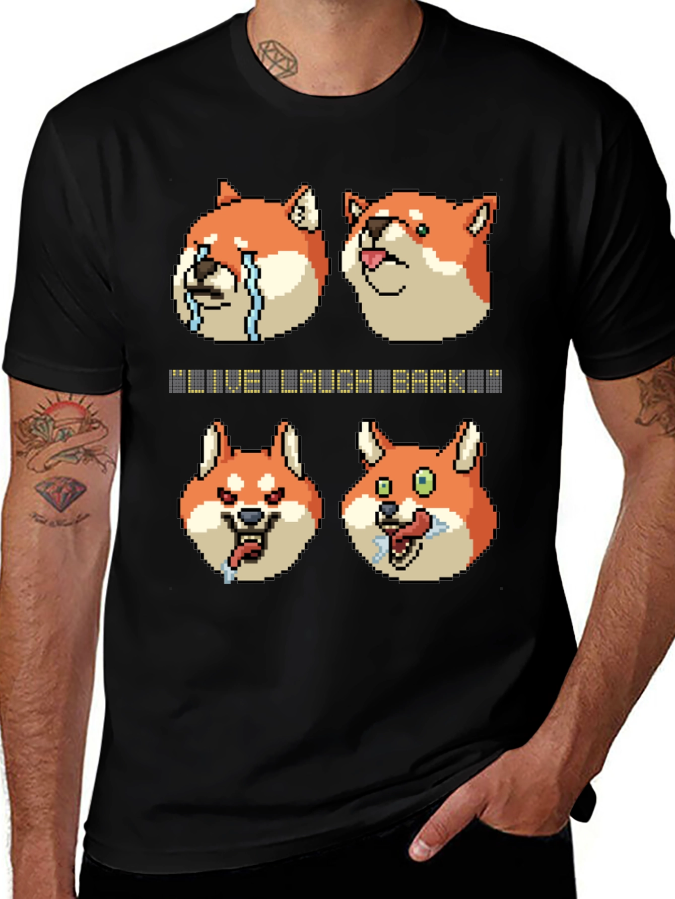 Live Laugh Bark Meme T-Shirt