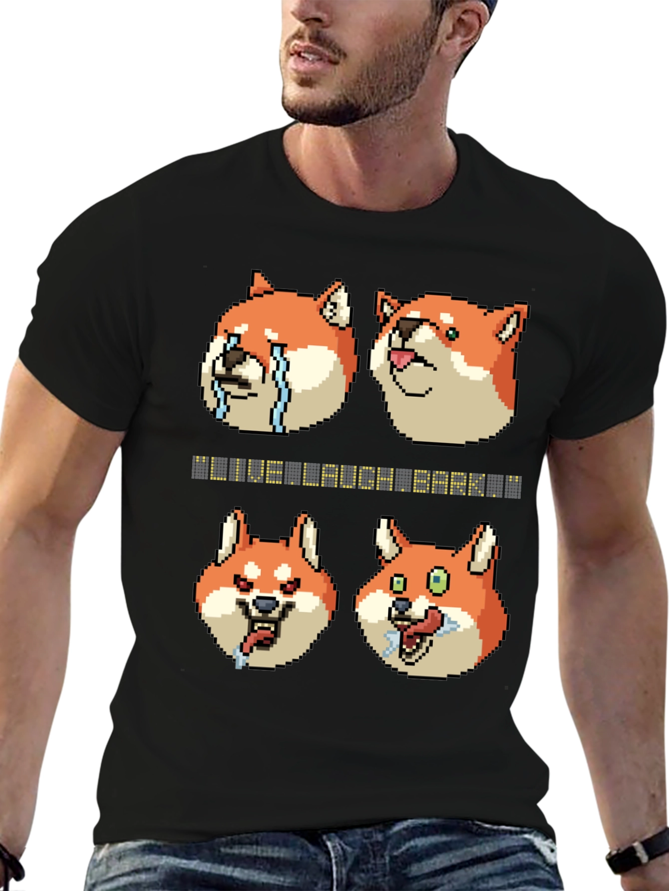 Live Laugh Bark Meme T-Shirt