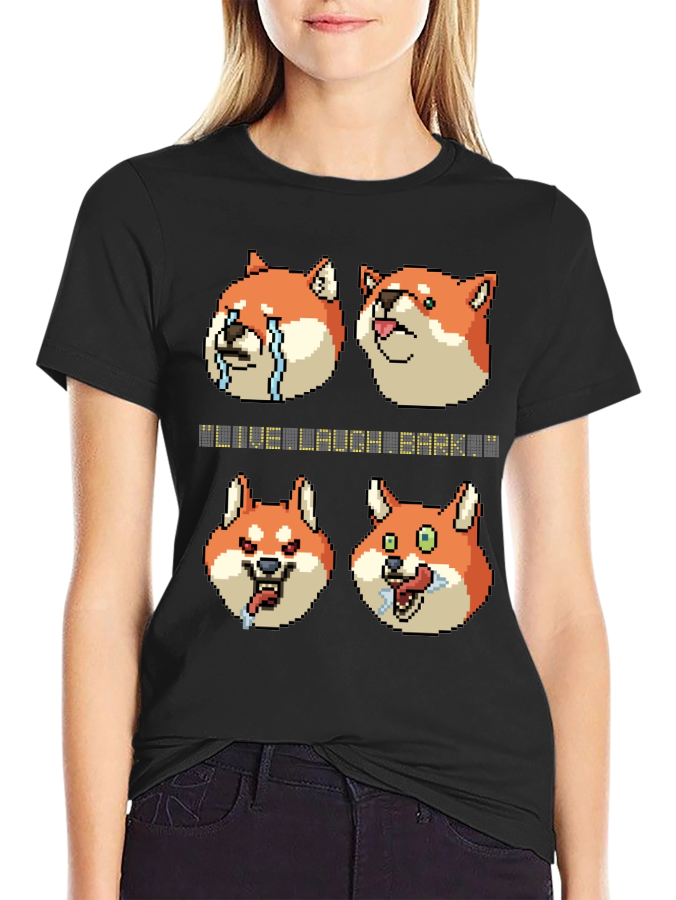 Live Laugh Bark Meme T-Shirt