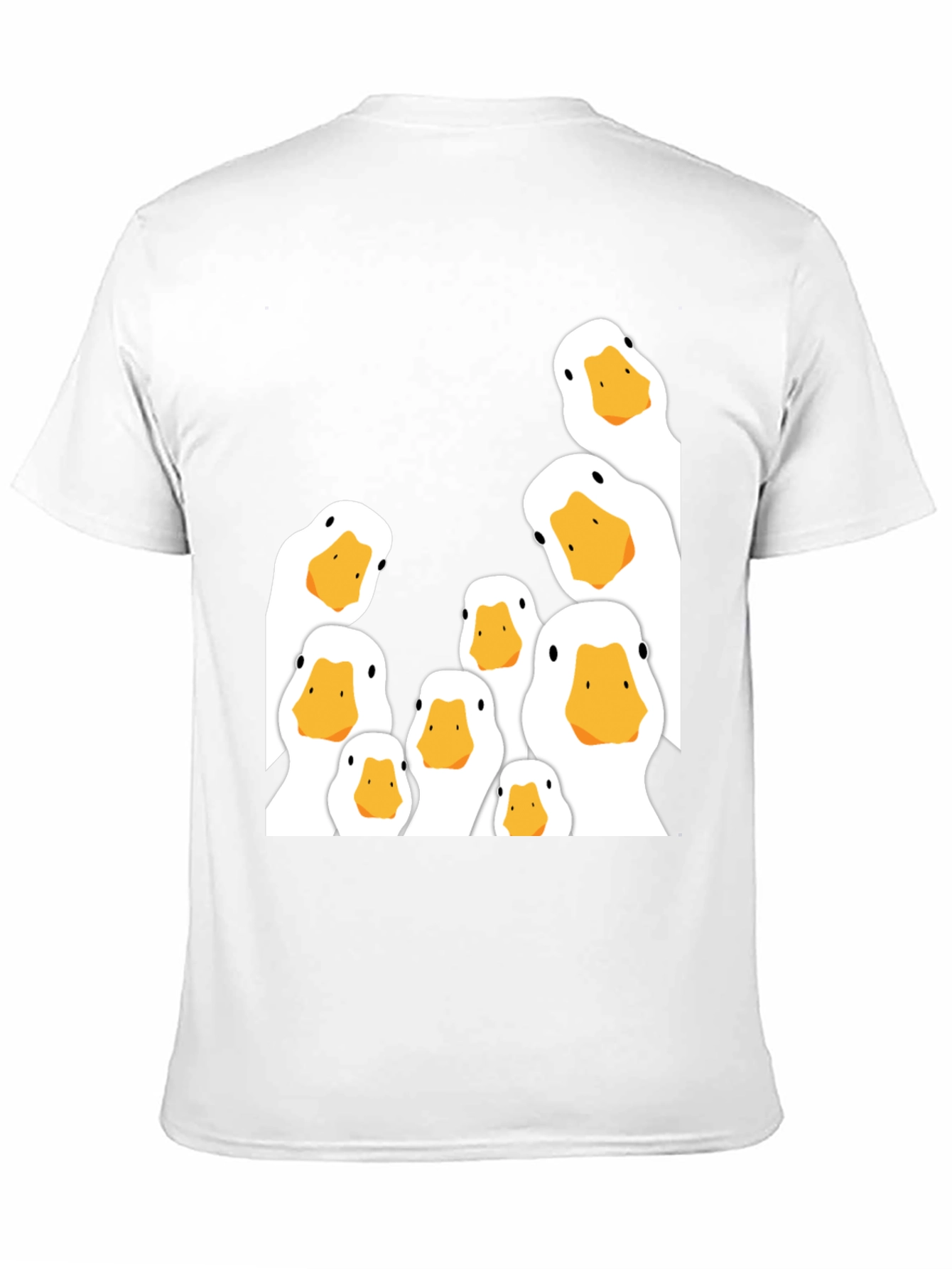 Peeking Ducks Graphic T-Shirt - Black Cotton Tee