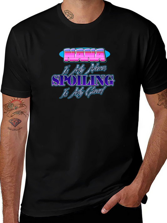 Nana Spoiling is My Game Black T-Shirt