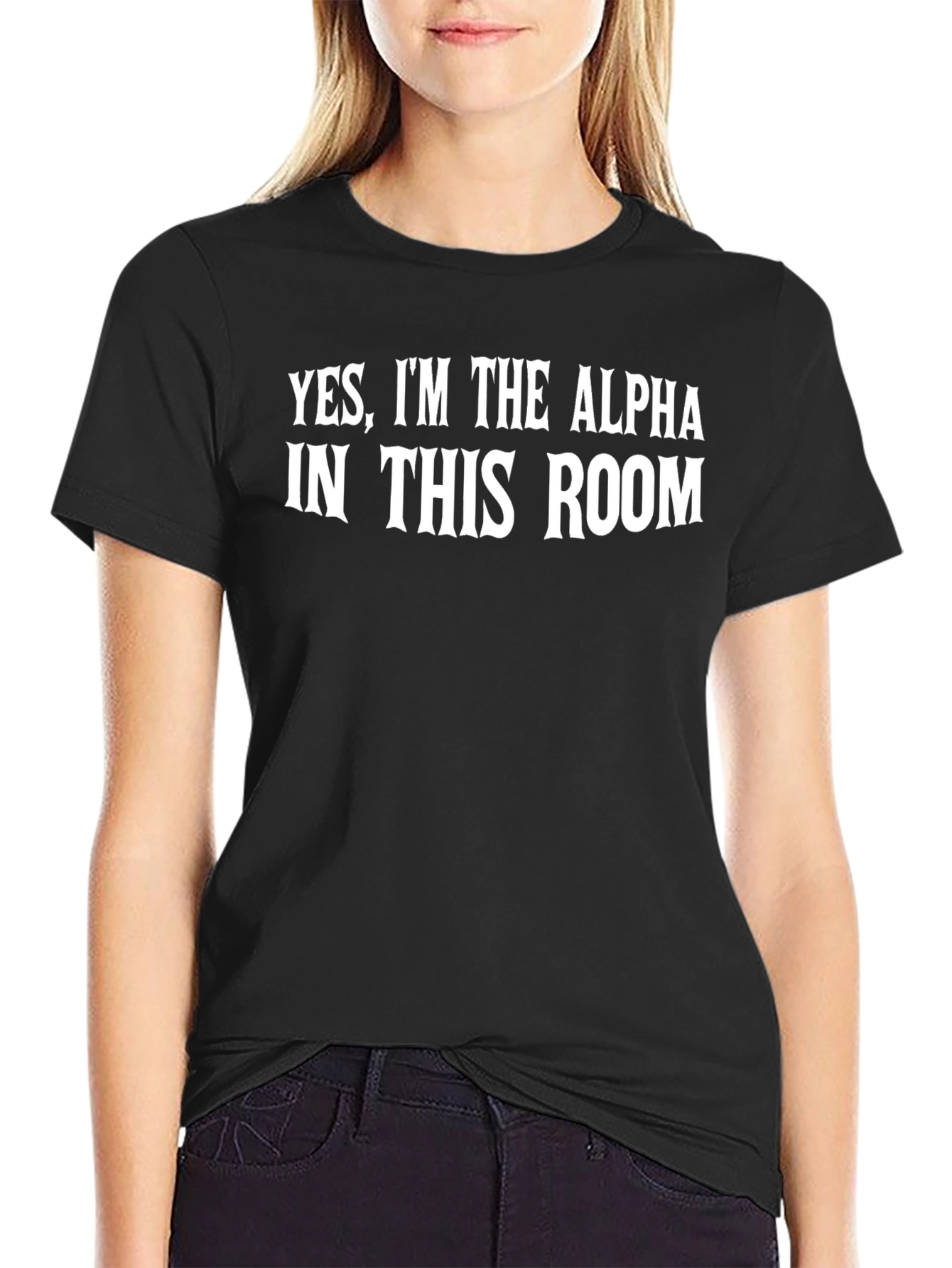 Alpha In This Room Novelty Graphic T-Shirt