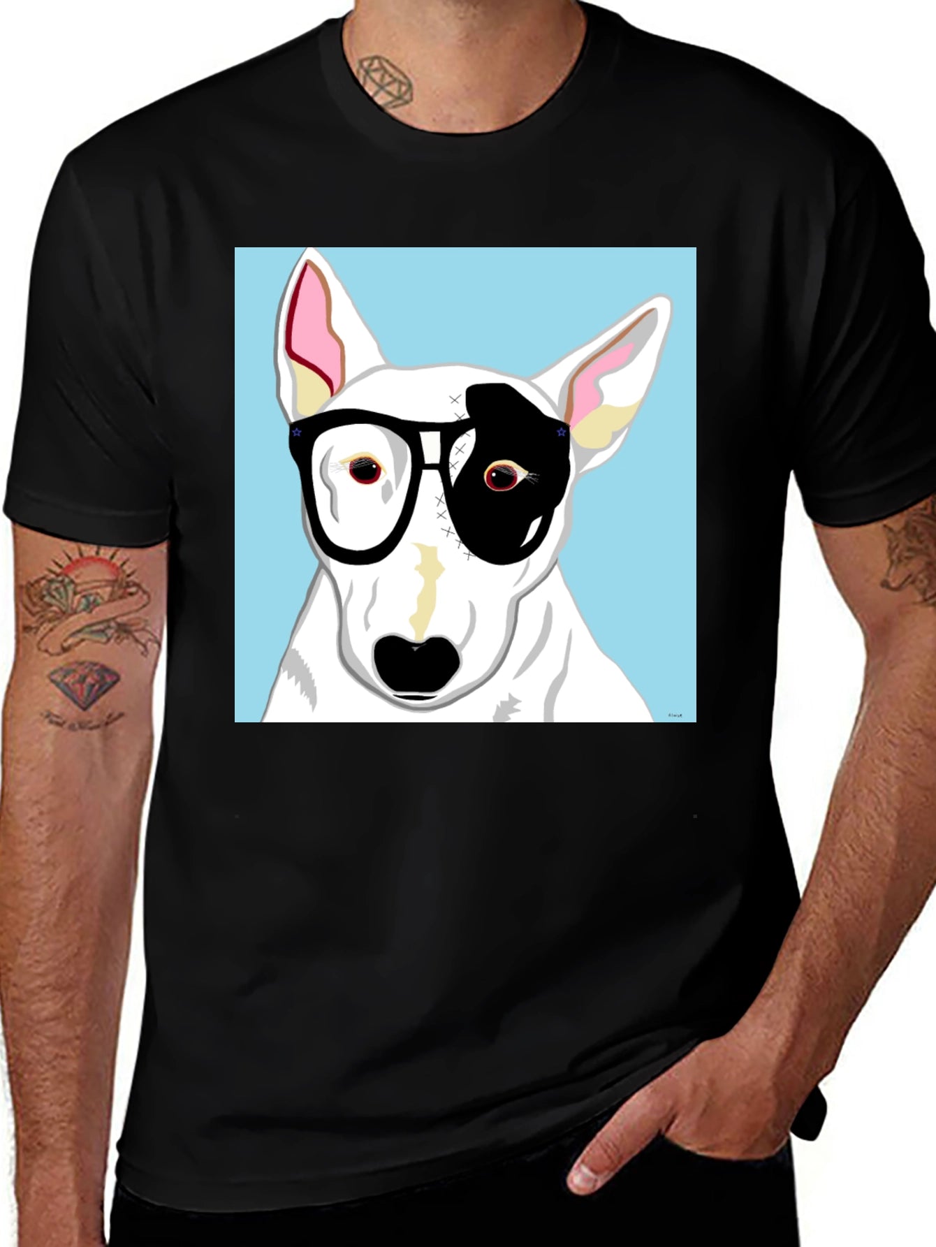 Dog with Glasses T-Shirt