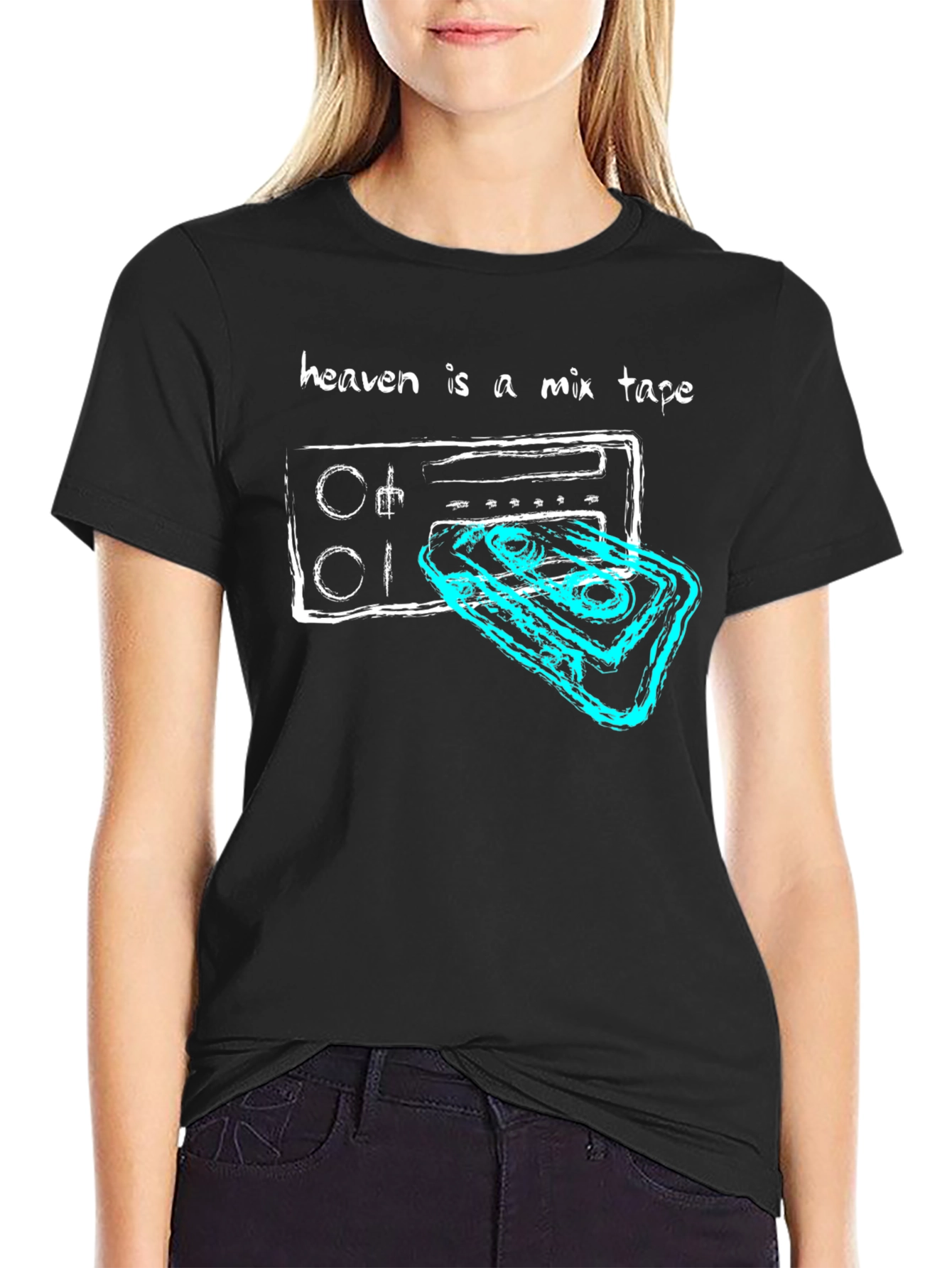 Heaven is a Mixtape Black T-Shirt