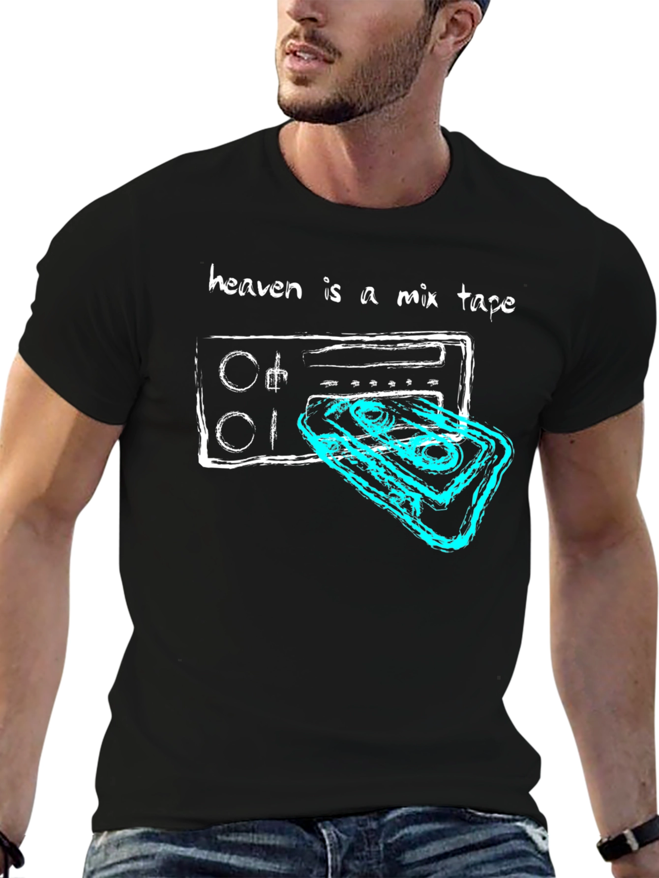 Heaven is a Mixtape Black T-Shirt