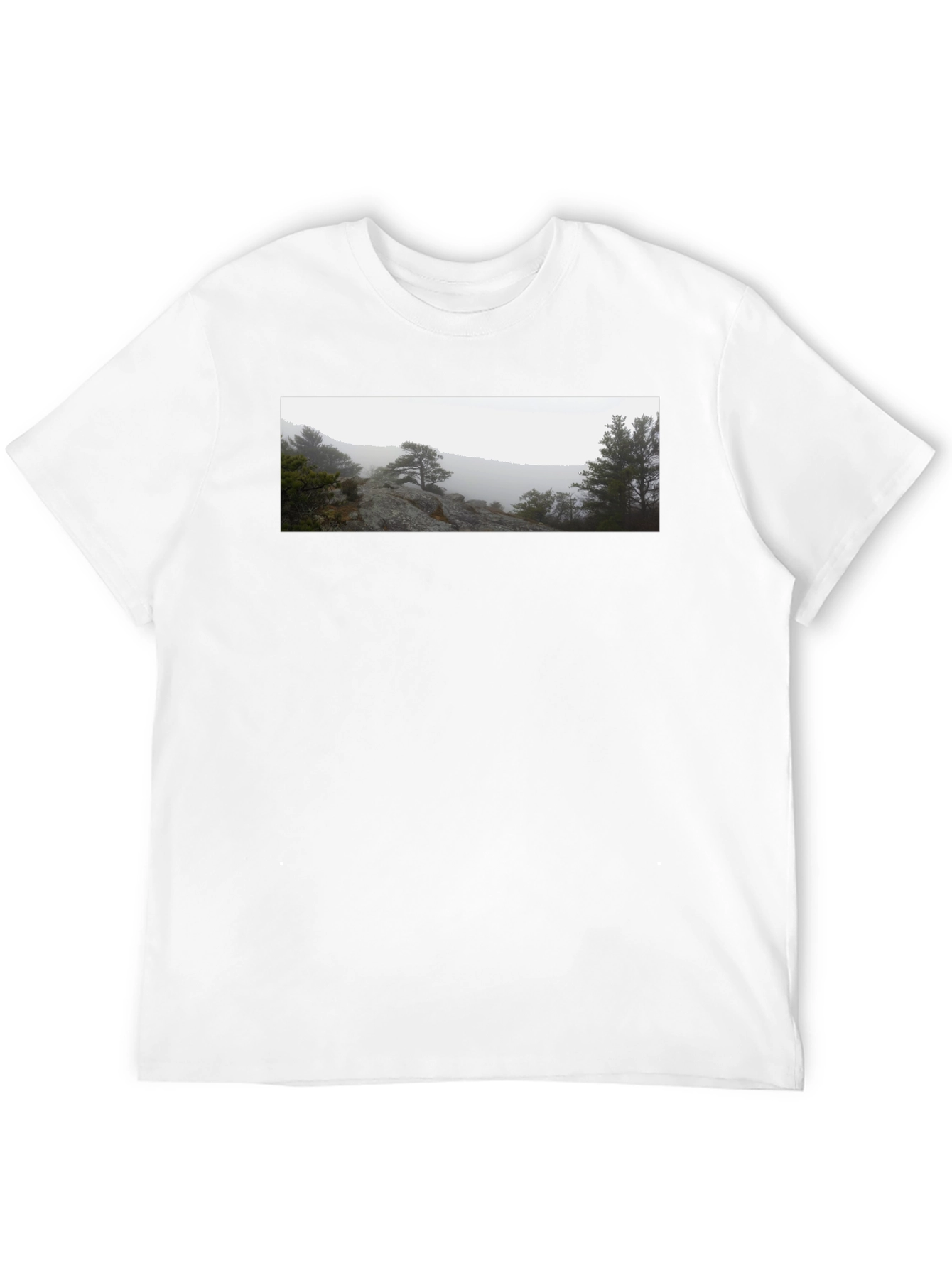Nature Scene Black T-Shirt