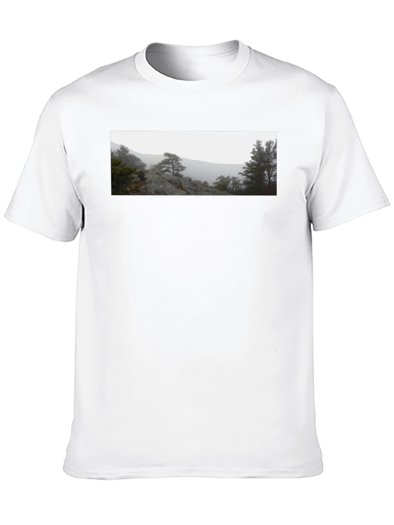 Nature Scene Black T-Shirt