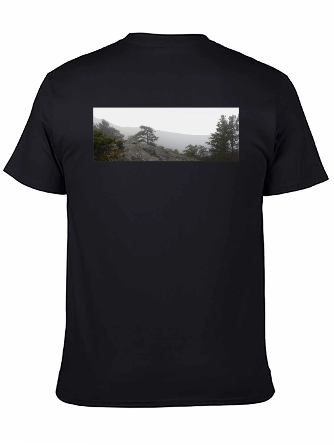 Nature Scene Black T-Shirt