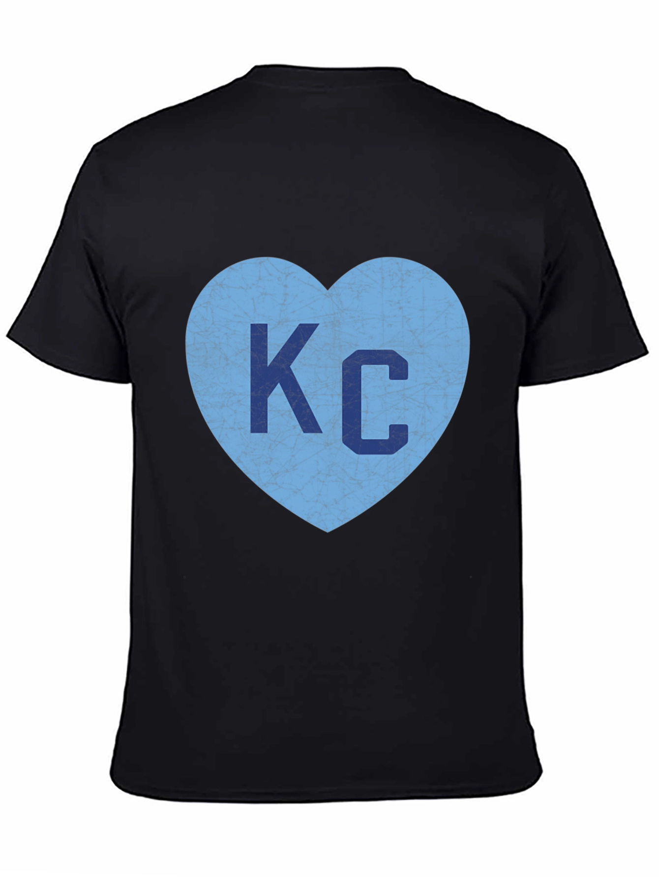 KC Heart Graphic Tee - Black Casual T-Shirt