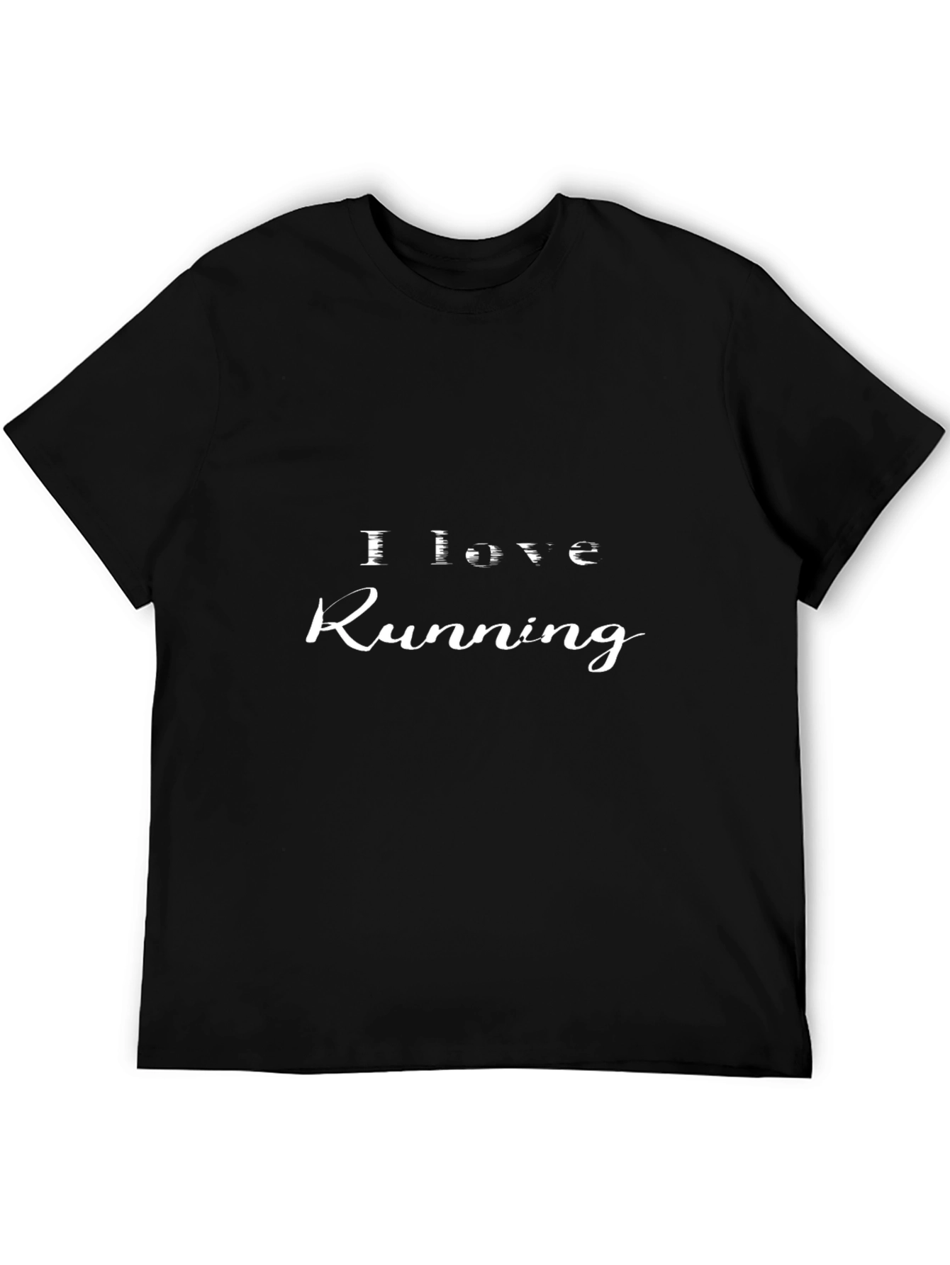 I Love Running Black T-Shirt