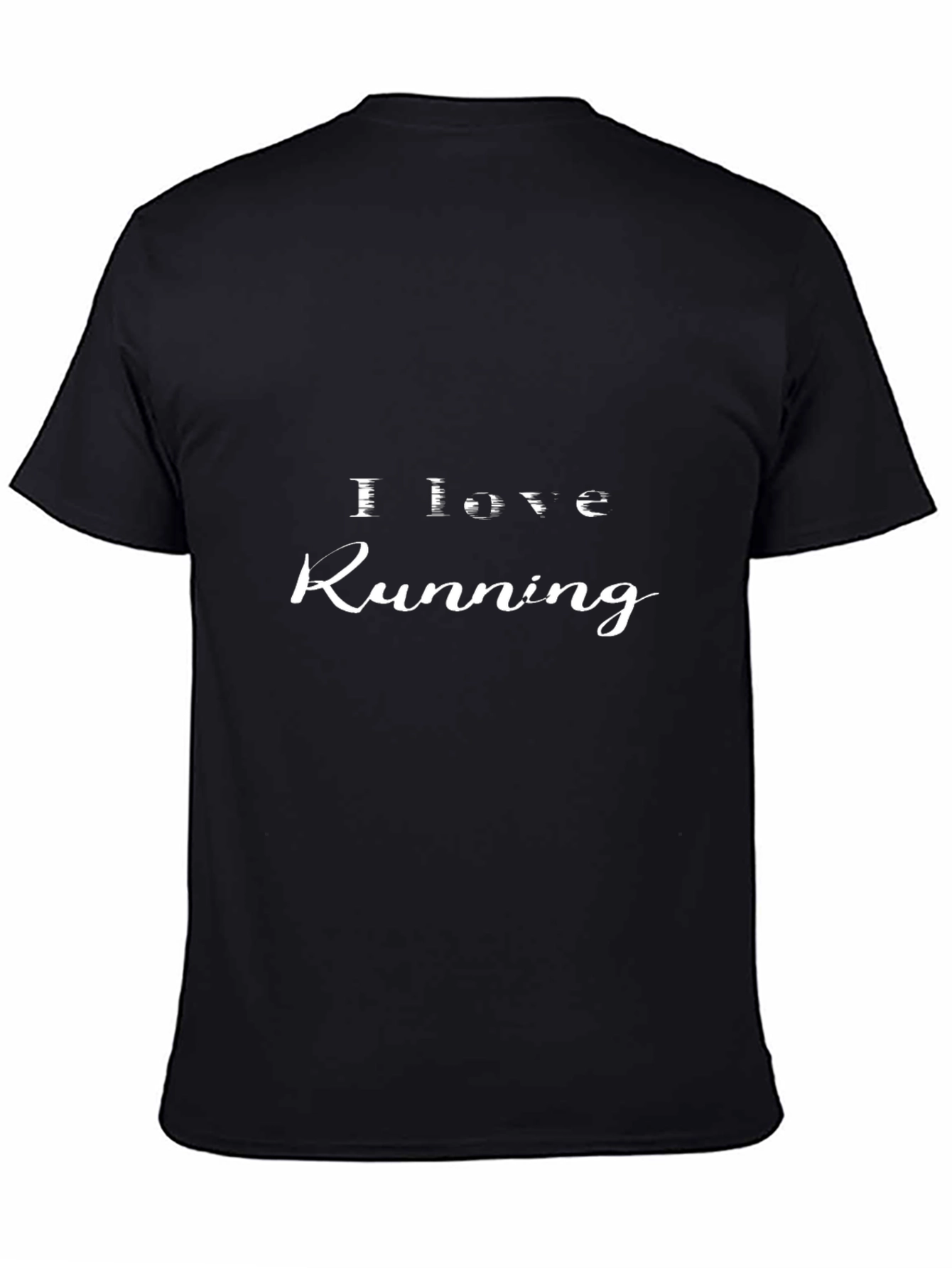 I Love Running Black T-Shirt