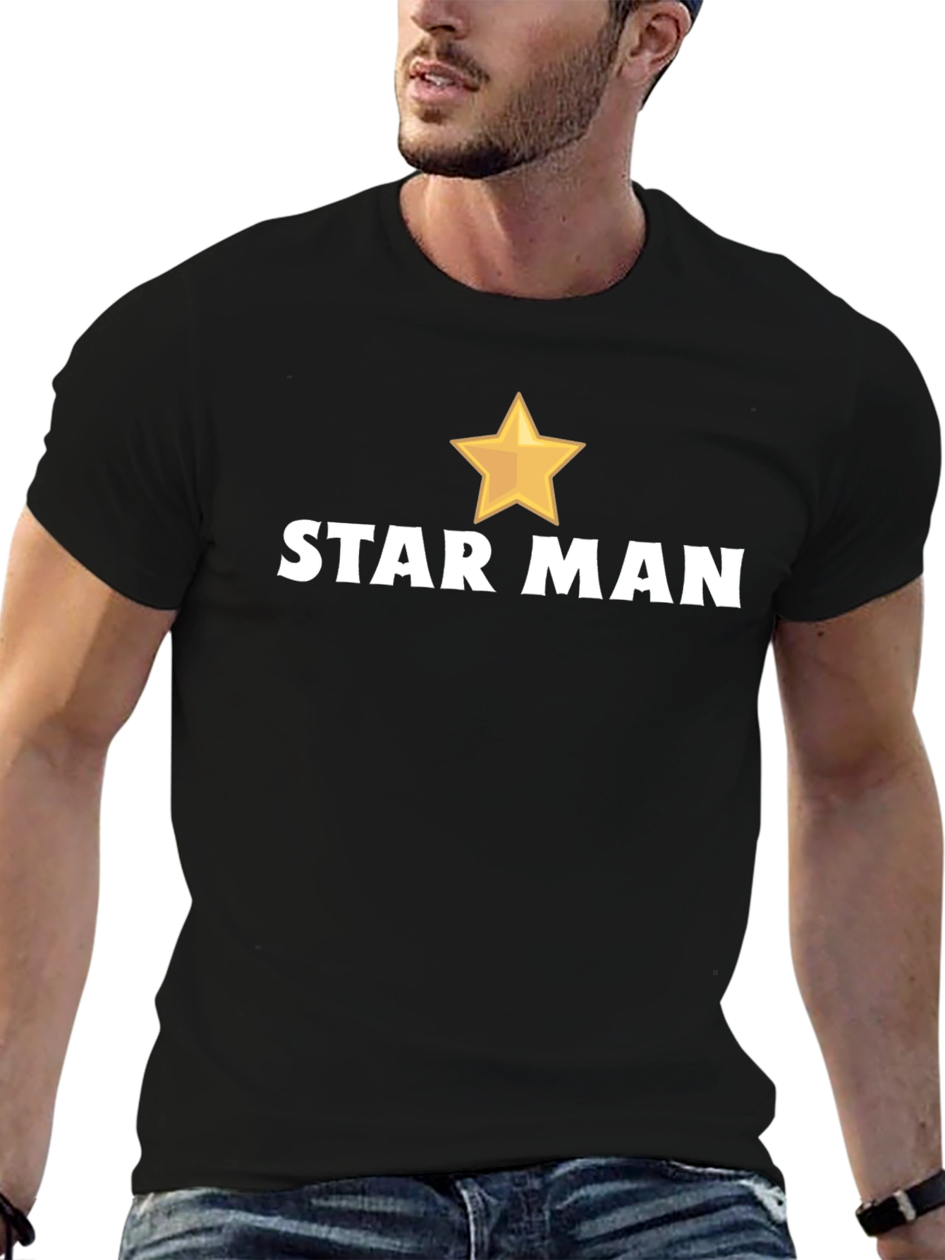 Star Man Graphic Tee - Soft Cotton Blend