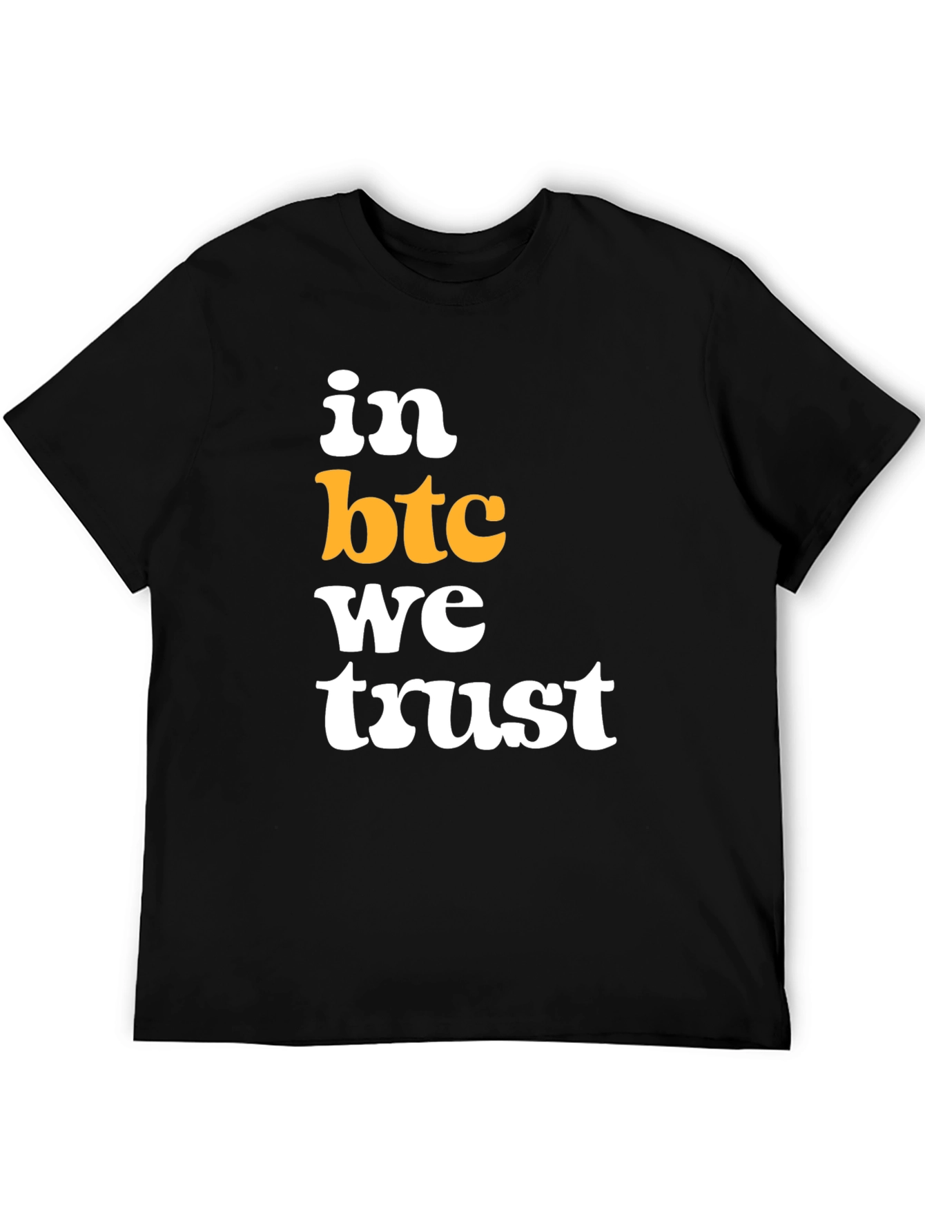 In BTC We Trust Black T-Shirt
