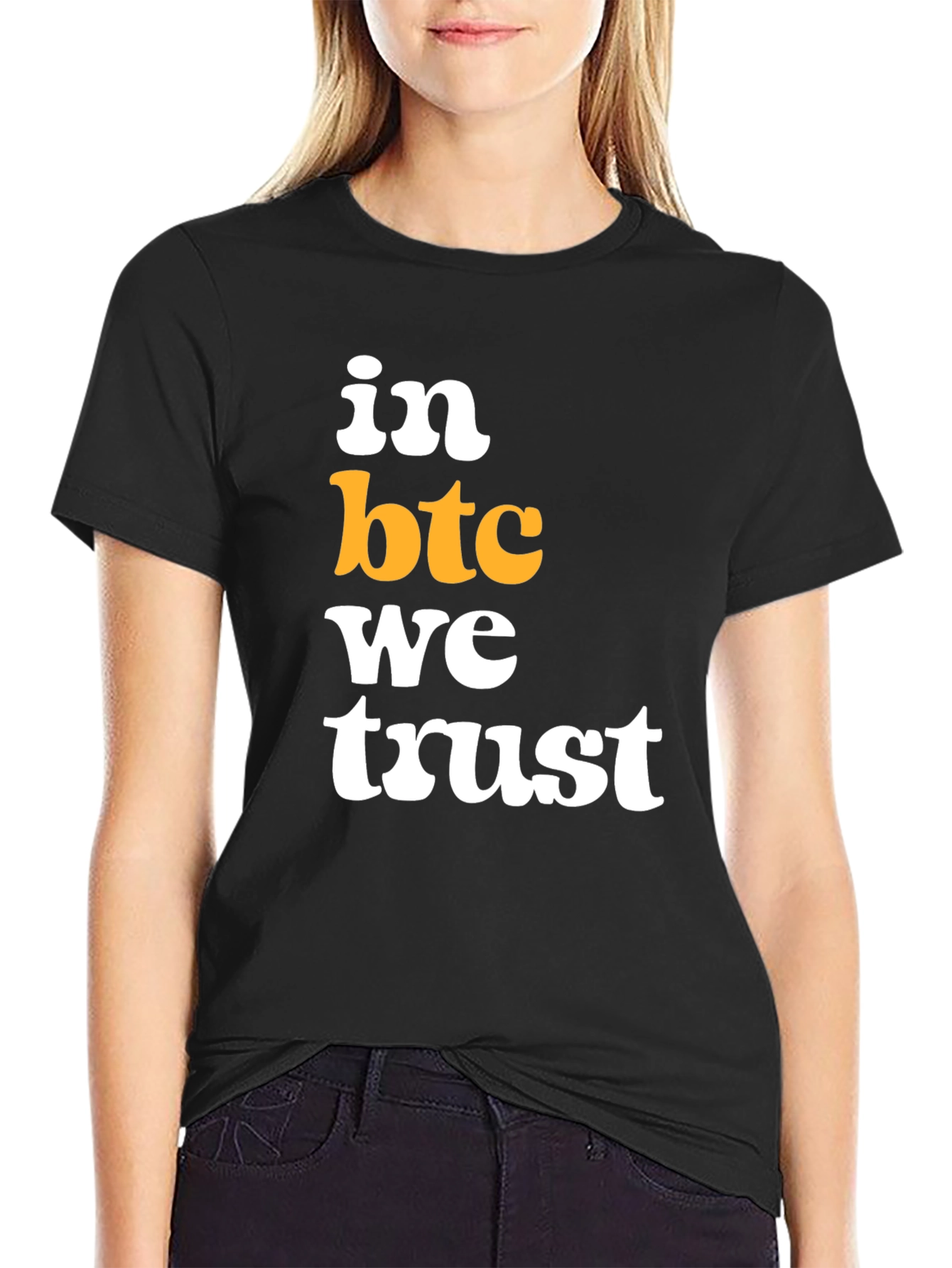 In BTC We Trust Black T-Shirt