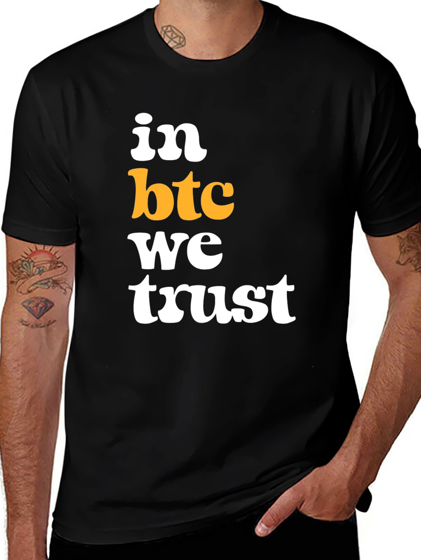 In BTC We Trust Black T-Shirt