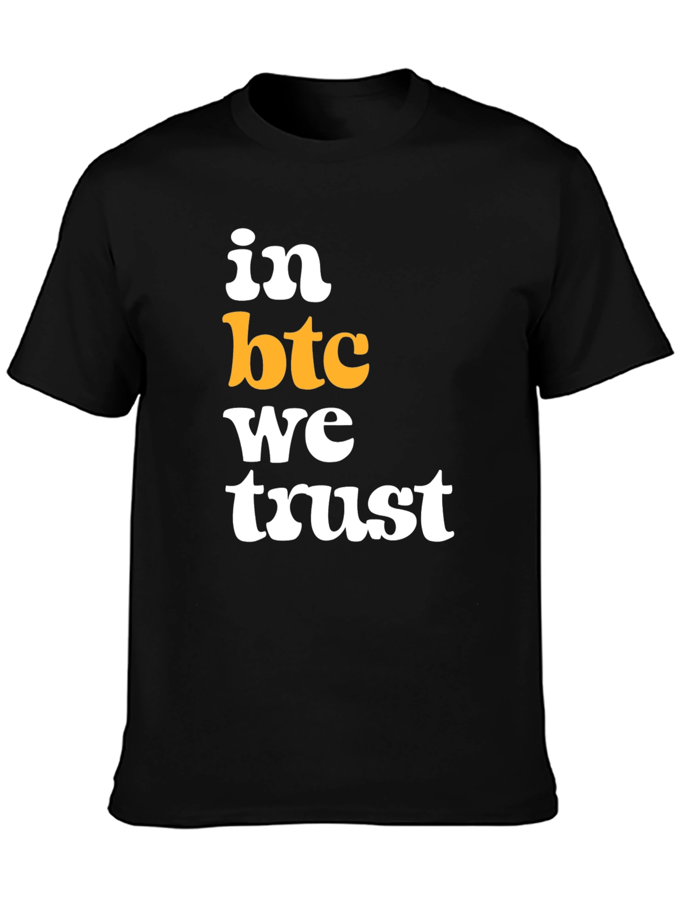 In BTC We Trust Black T-Shirt