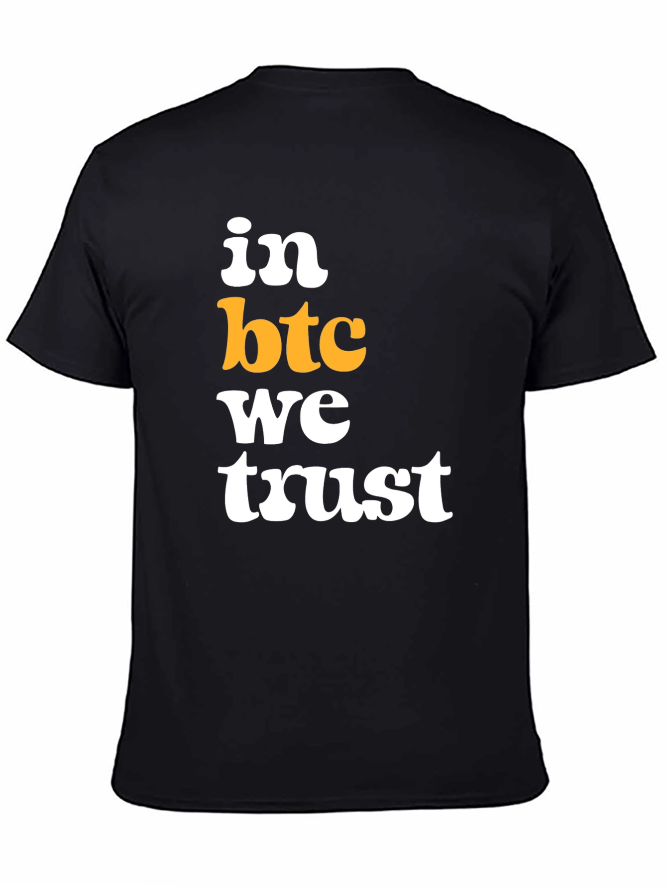 In BTC We Trust Black T-Shirt