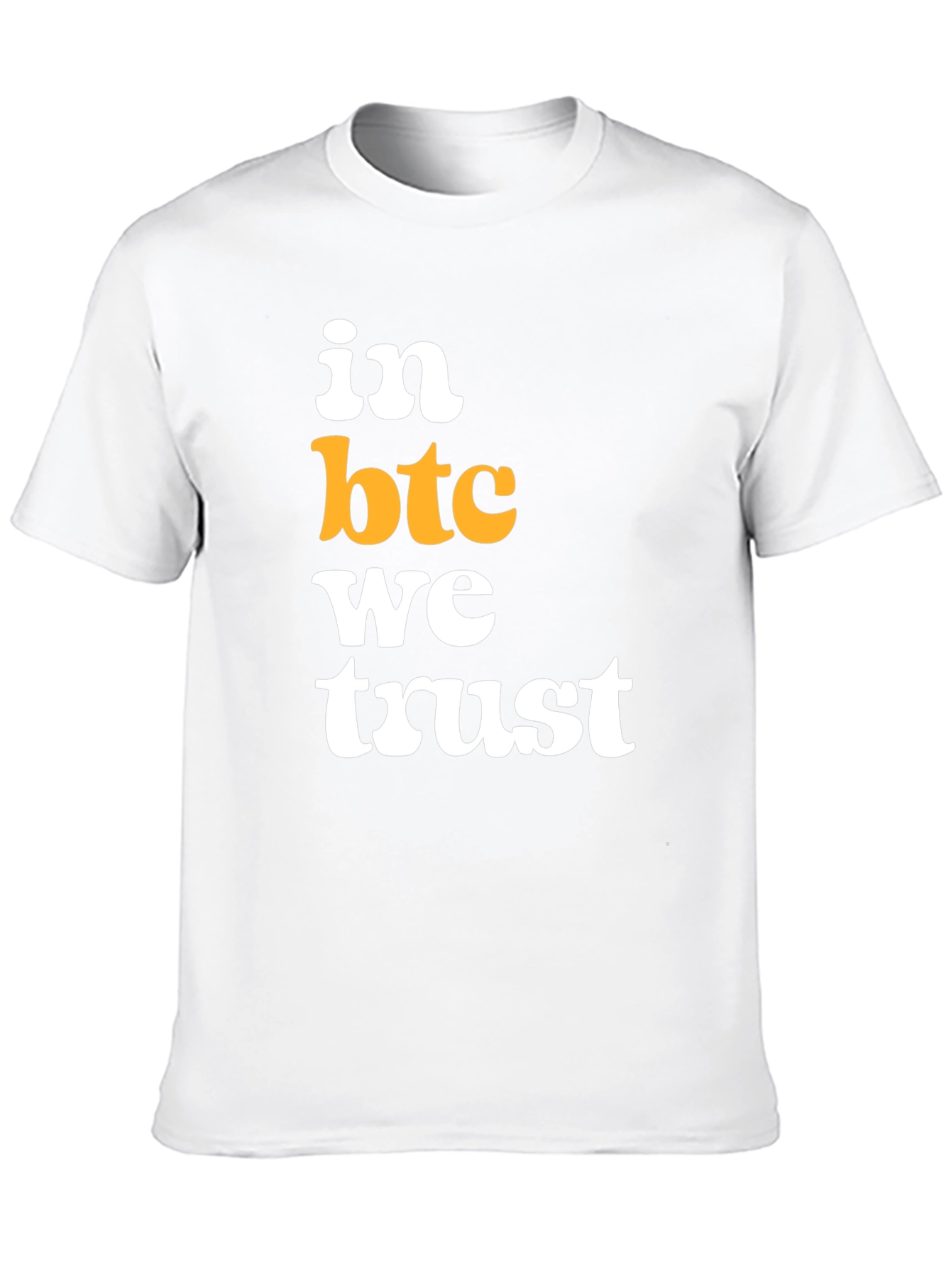In BTC We Trust Black T-Shirt