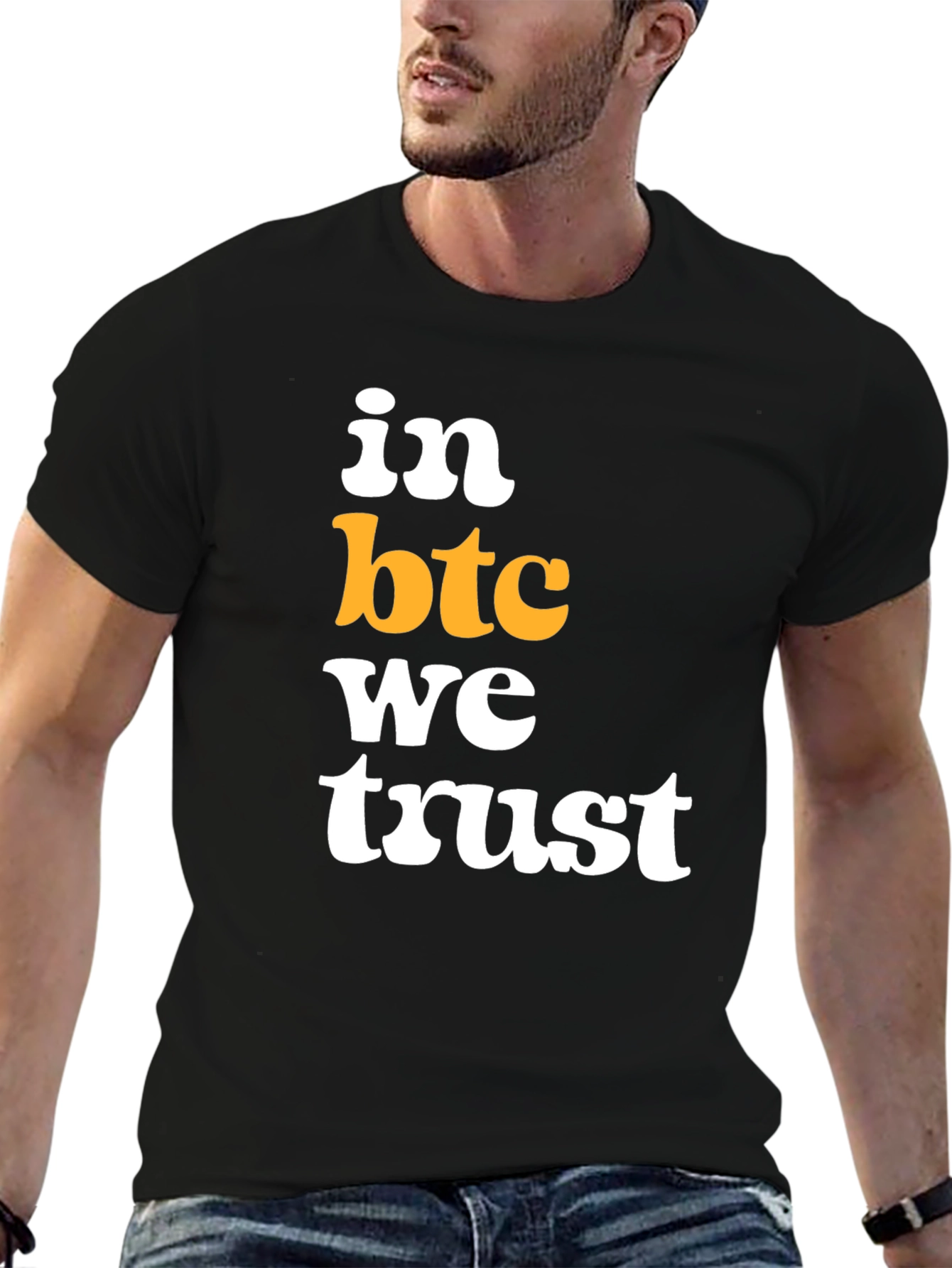 In BTC We Trust Black T-Shirt