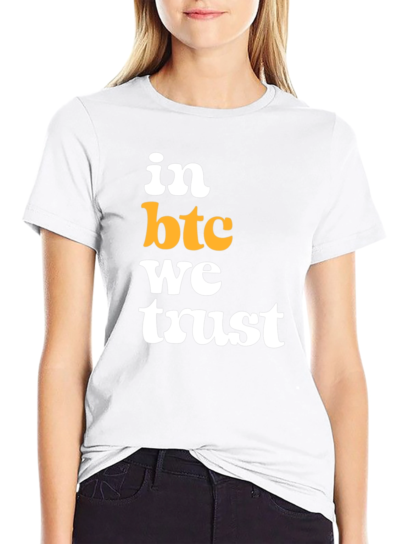 In BTC We Trust Black T-Shirt