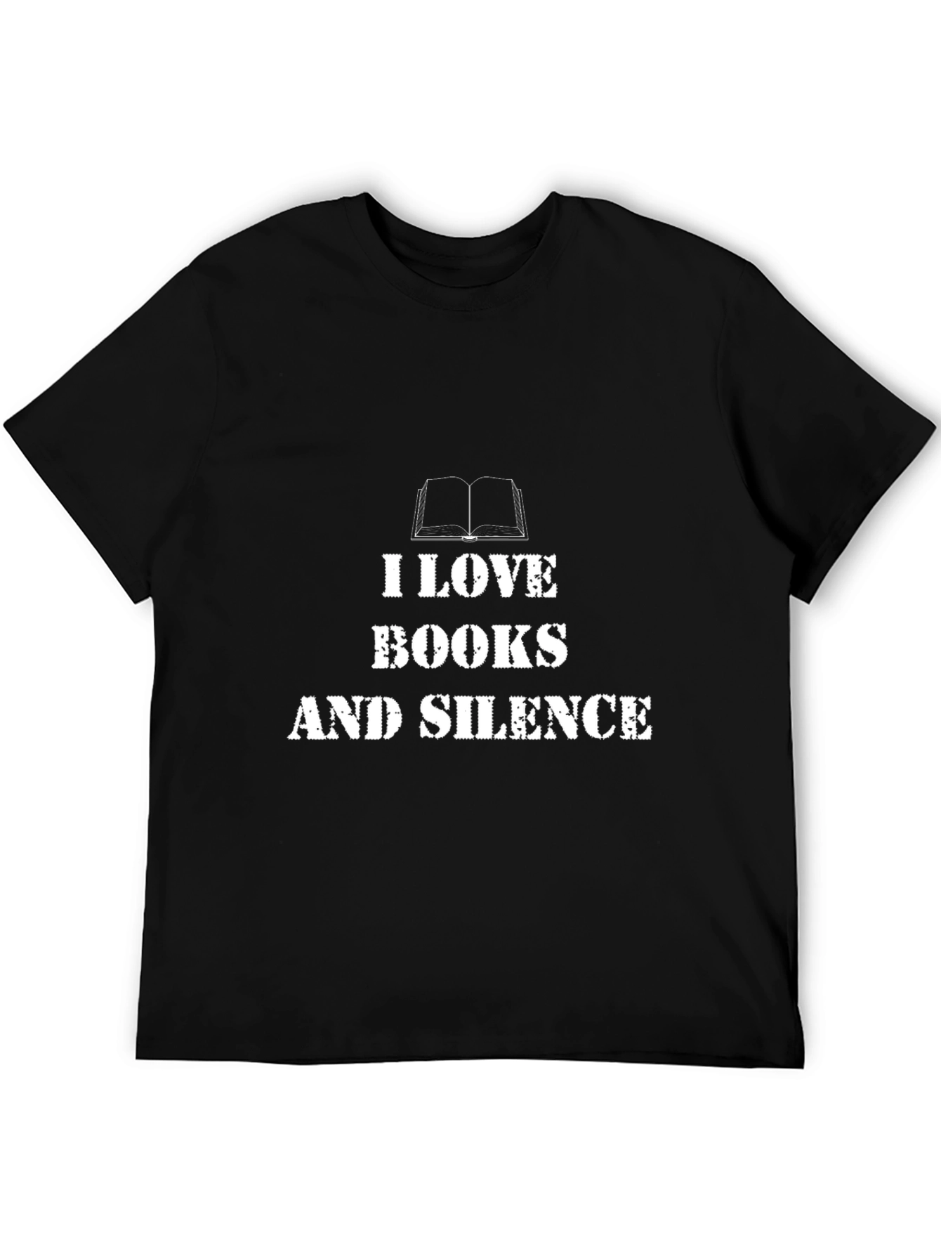 I Love Books and Silence Graphic T-Shirt