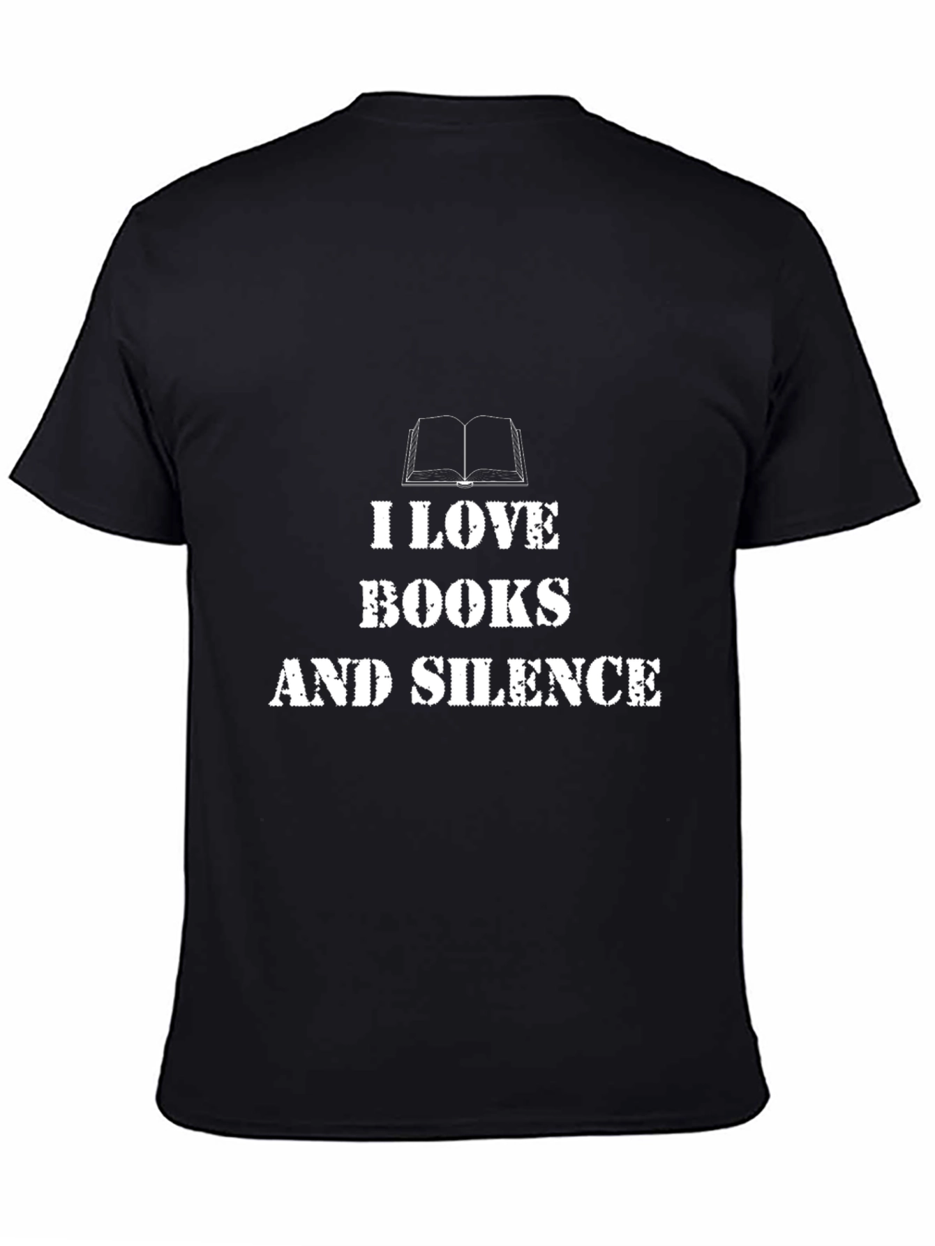 I Love Books and Silence Graphic T-Shirt