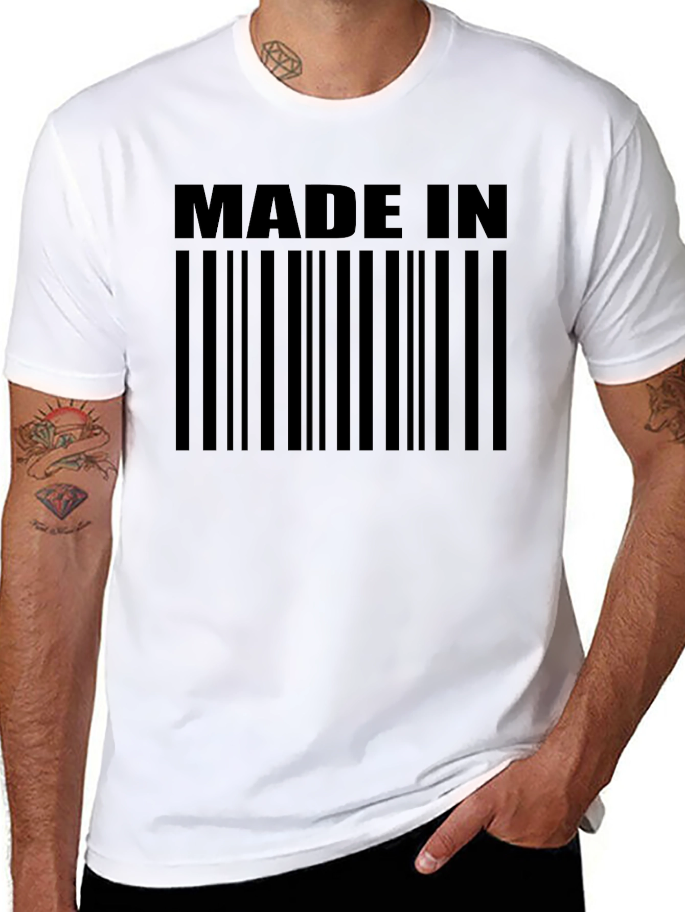 Made In Barcode Novelty T-Shirt