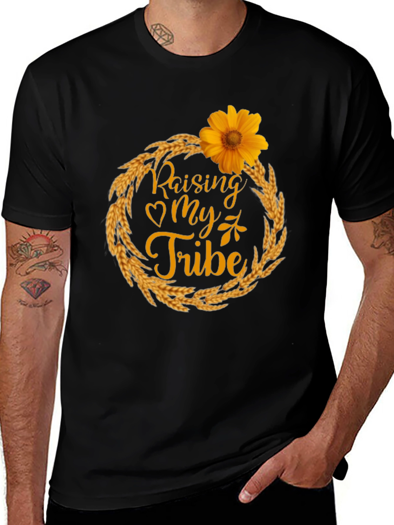 Raising My Tribe Graphic Tee - Sunflower Edition