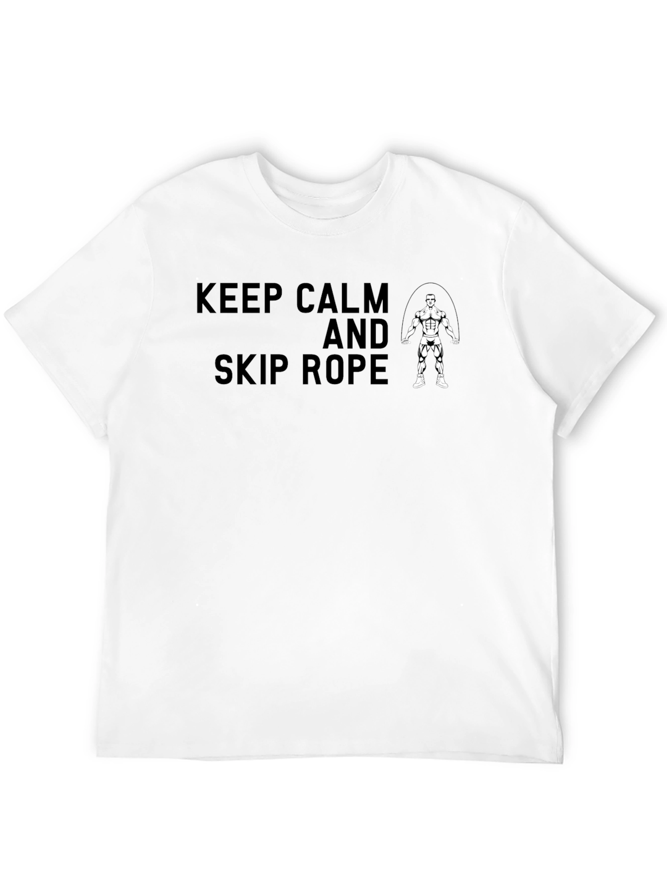 Keep Calm Skip Rope Black T-Shirt
