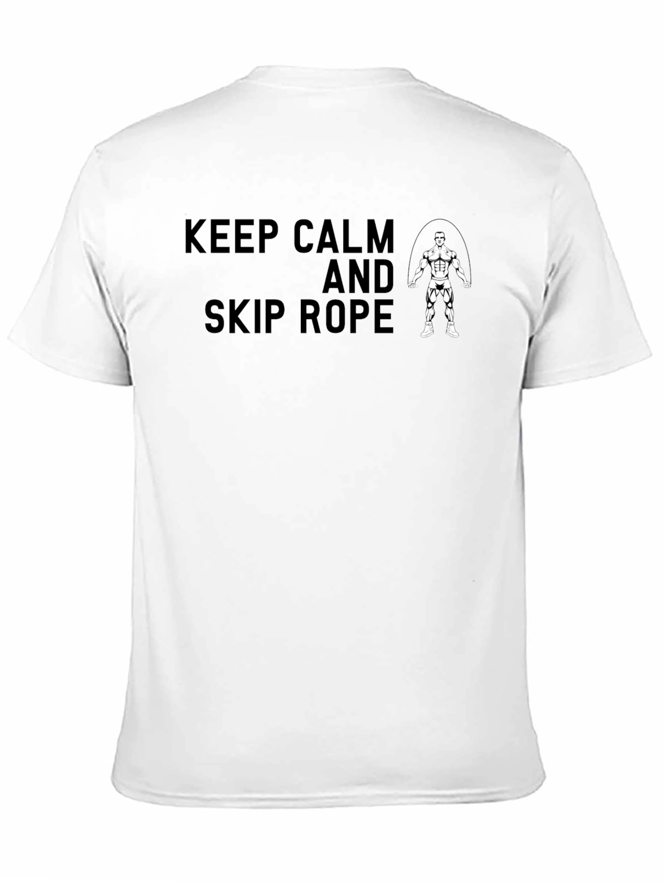 Keep Calm Skip Rope Black T-Shirt