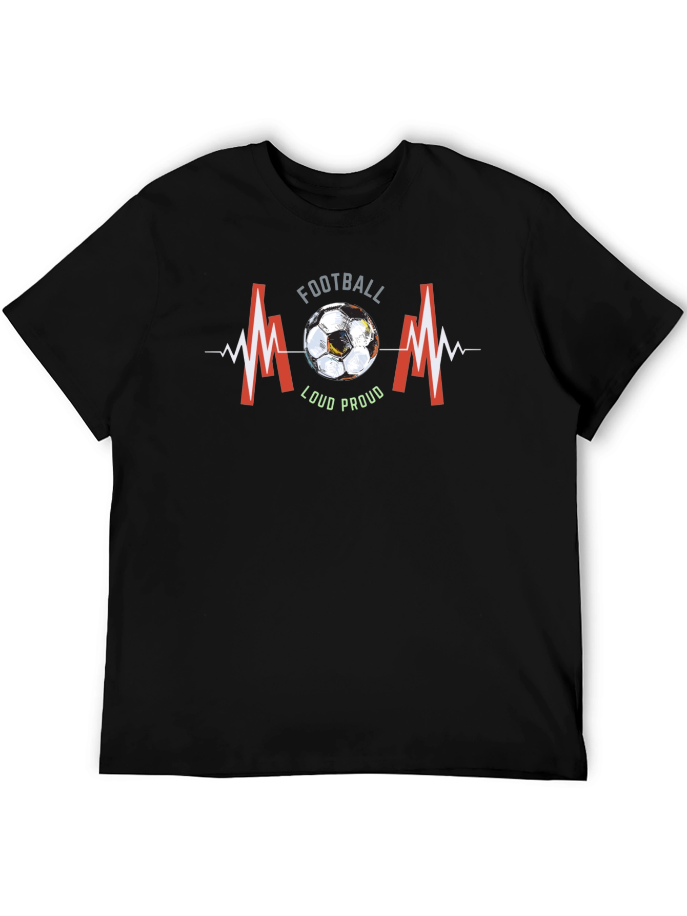 Football Mom T-Shirt - Loud & Proud Graphic Tee