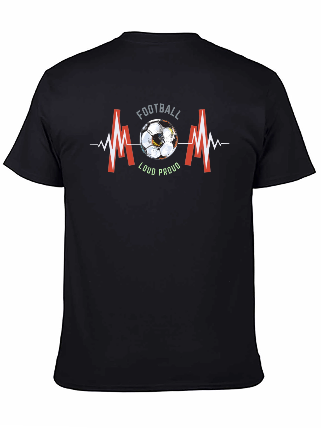 Football Mom T-Shirt - Loud & Proud Graphic Tee